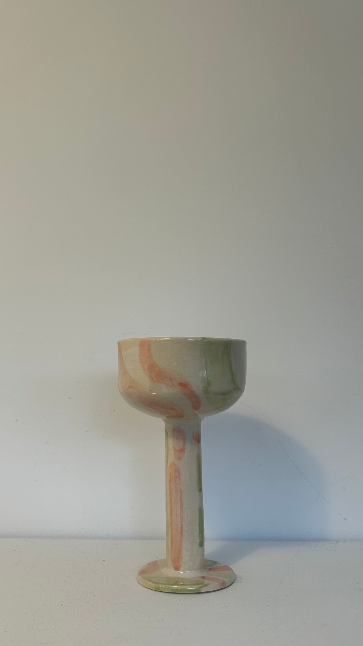 "VERRES À TRAITS", Verres à pied - Collab Anne Kurzberg x Maison Makeba