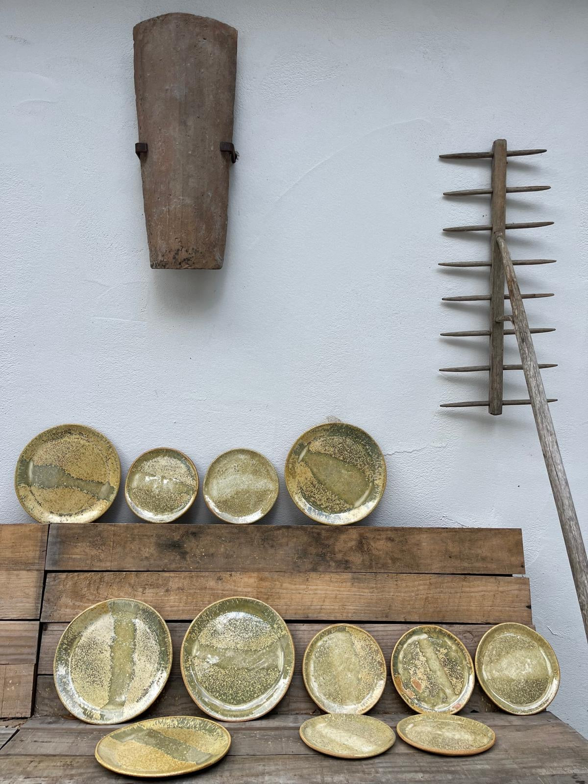 Assiettes « les lézards », Collab avec Mosselbay, pièces uniques