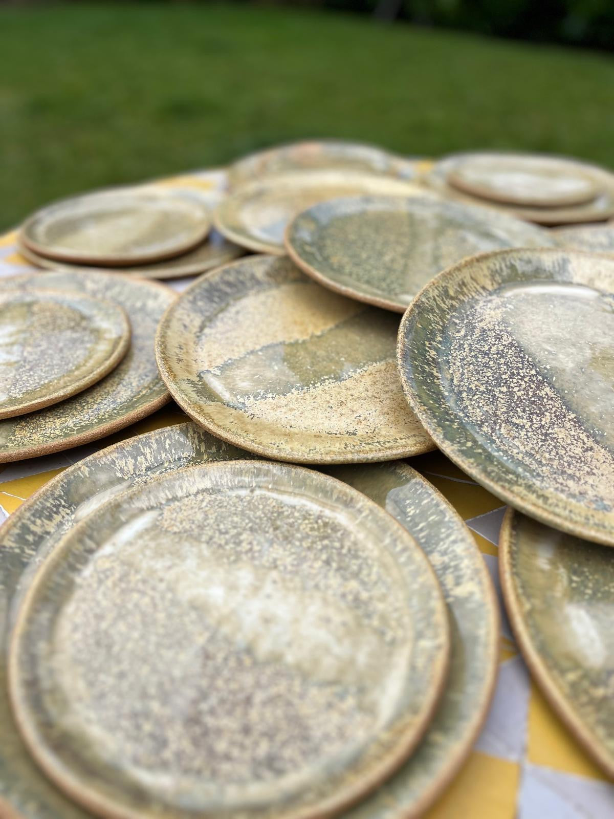 Assiettes « les lézards », Collab avec Mosselbay, pièces uniques