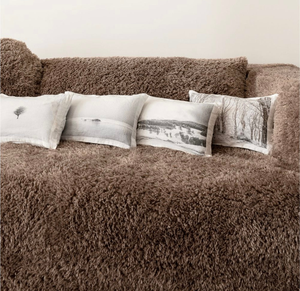 Surhousse de canapé en fausse fourrure ligne SLOW - Bed and Philosophy