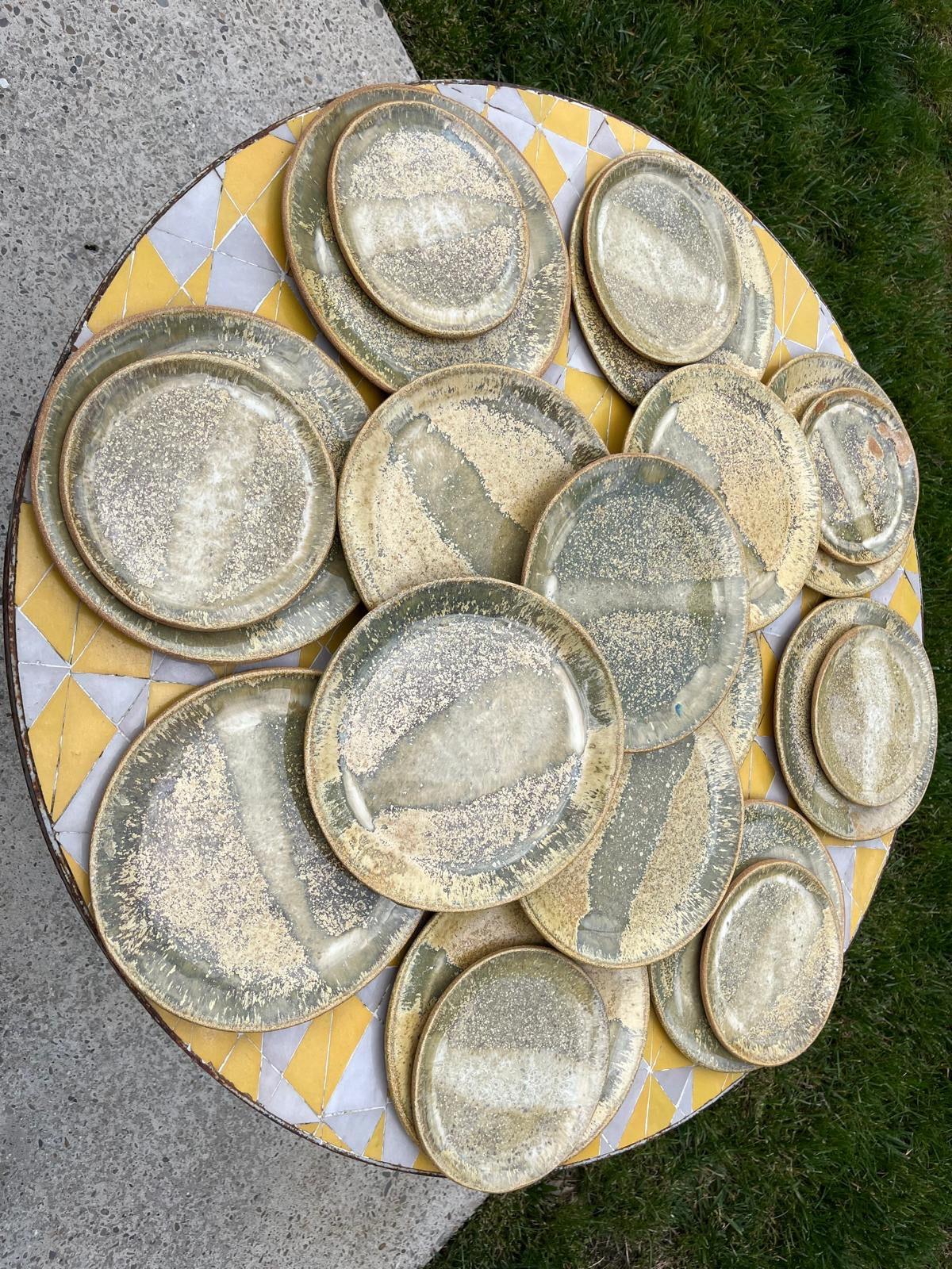 Assiettes « les lézards », Collab avec Mosselbay, pièces uniques