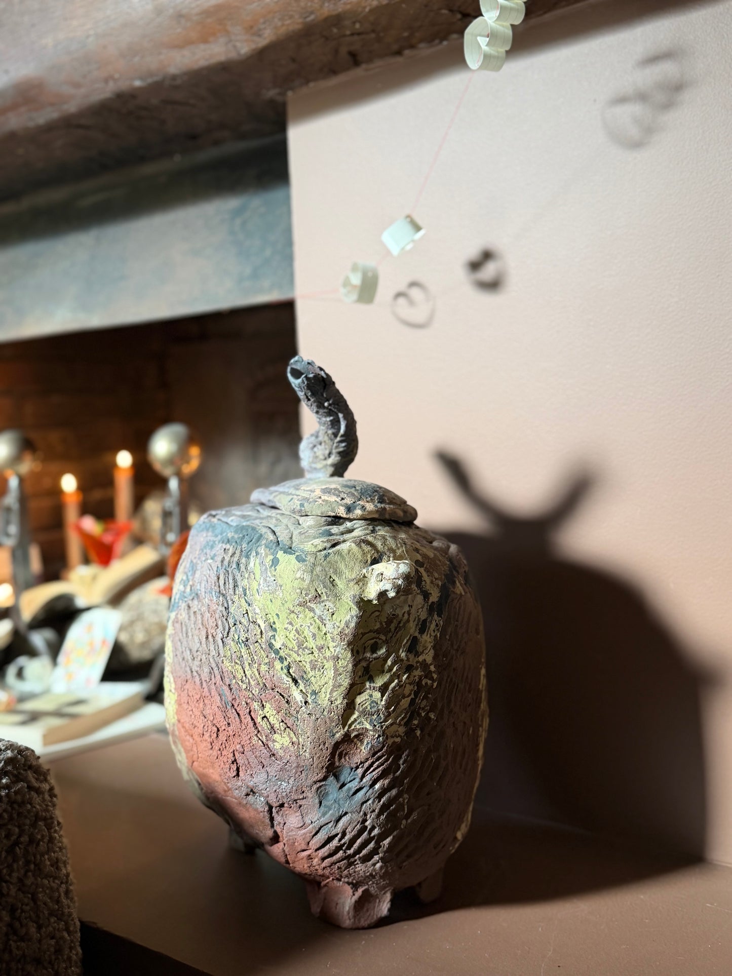 BOITE ZOOMORPHE, Peint à la main , Hannah André