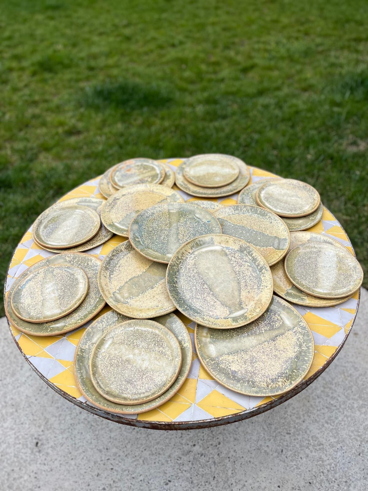 Assiettes « les lézards », Collab avec Mosselbay, pièces uniques