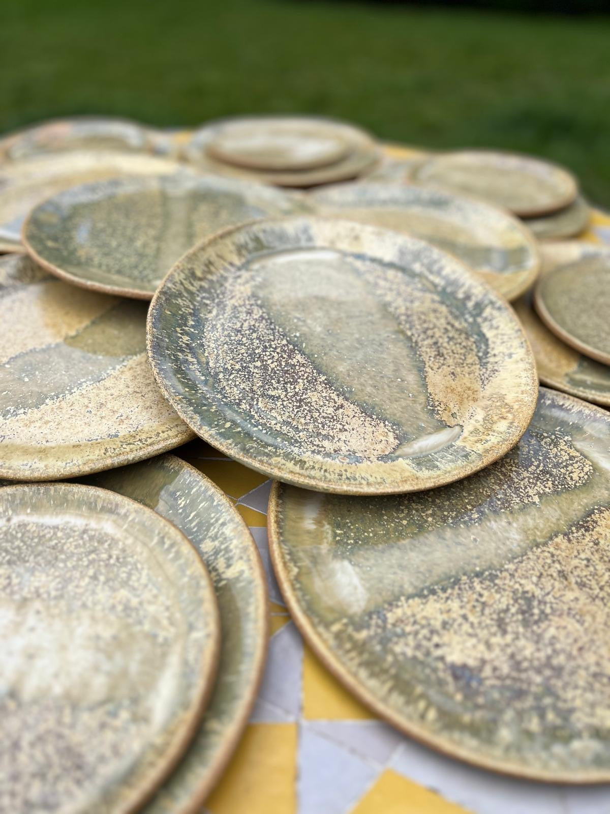 Assiettes « les lézards », Collab avec Mosselbay, pièces uniques