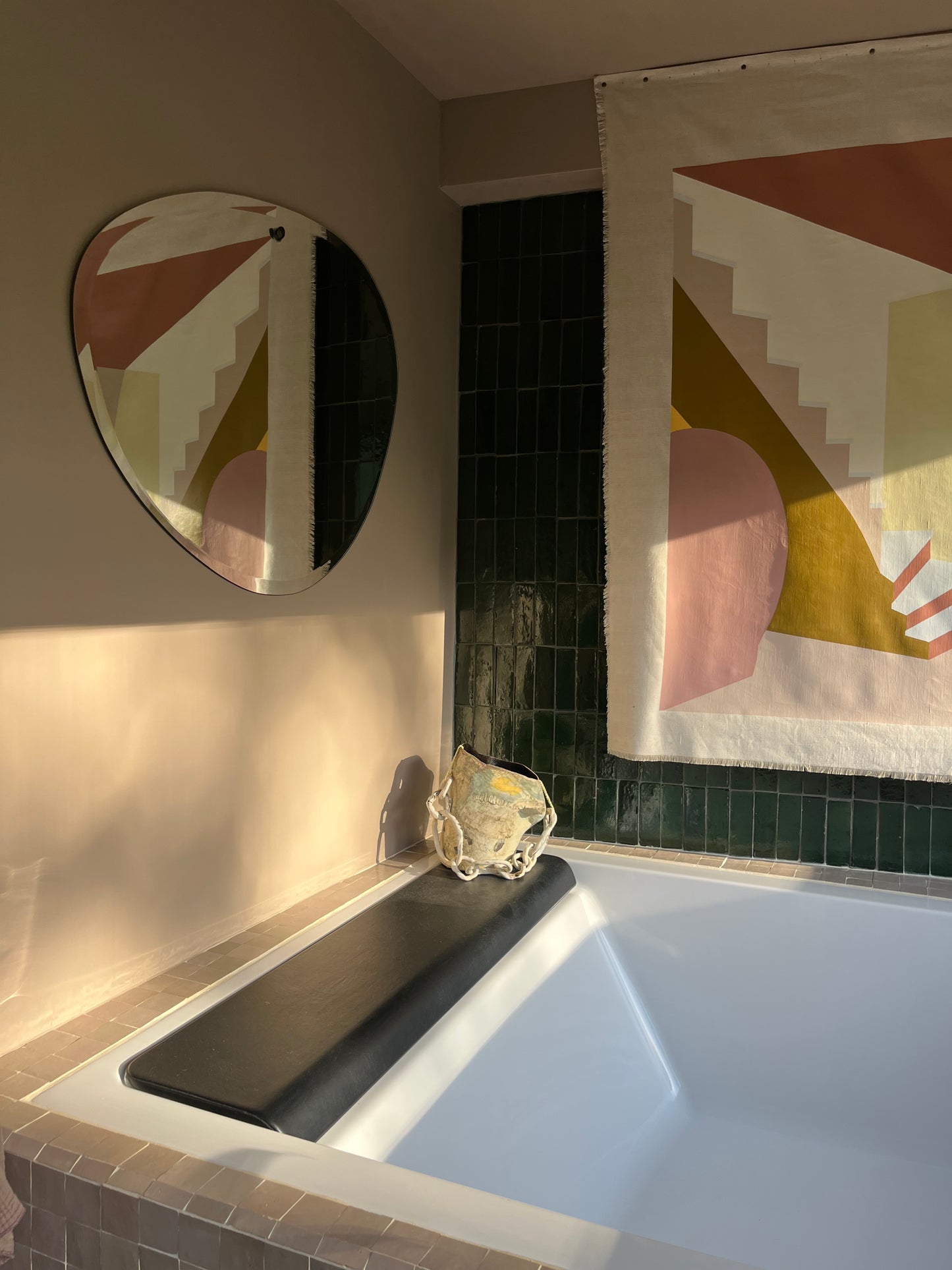 Tenture Murale - Collab « Entrée 60’s »Maison Makeba - Maison Cédrat
