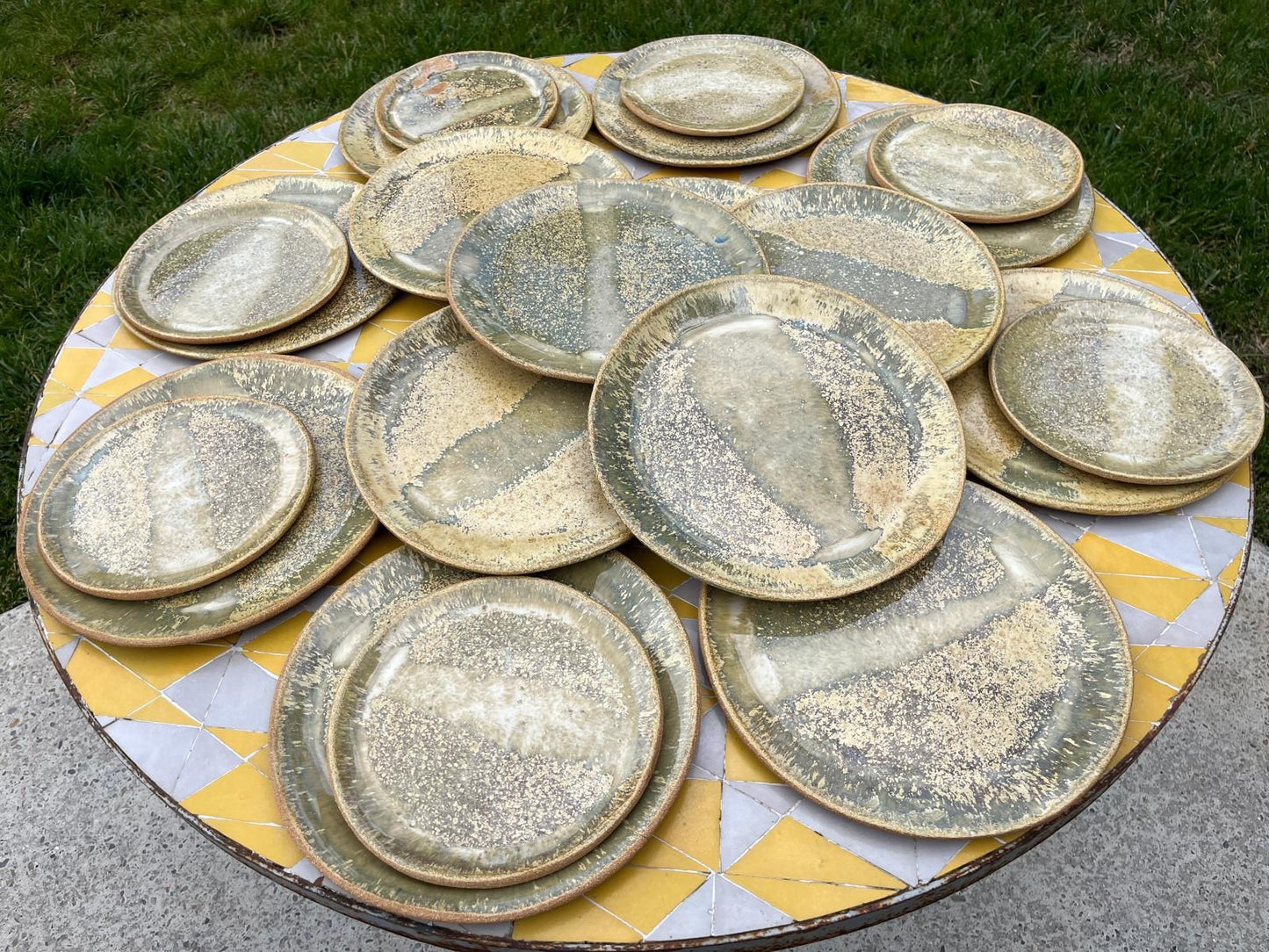 Assiettes « les lézards », Collab avec Mosselbay, pièces uniques