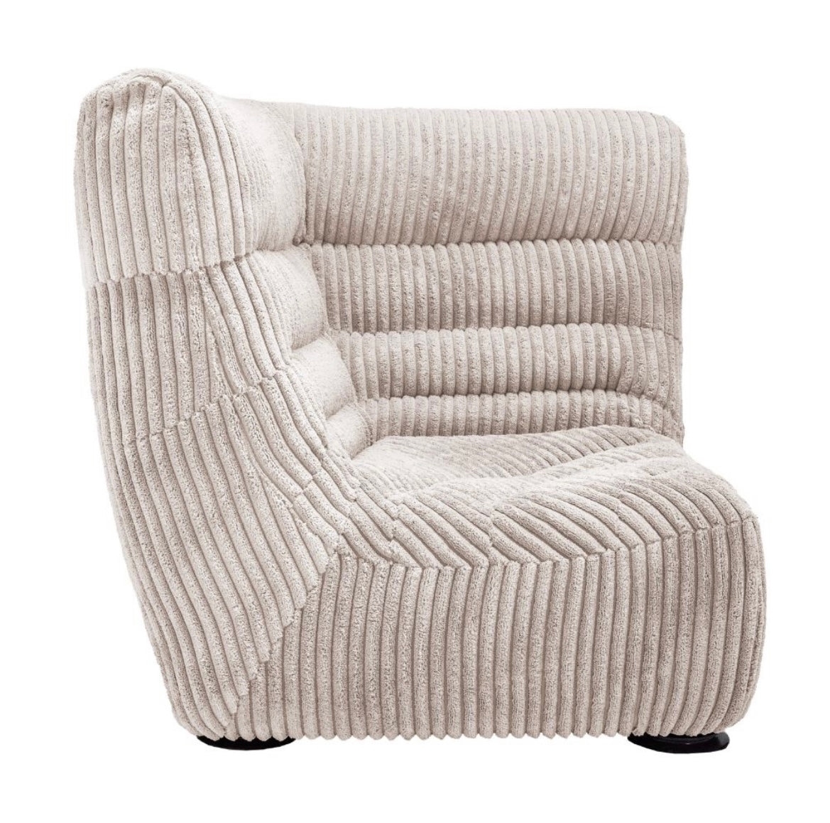 Canapé d’angle en velours boudoir - Bed and Philosophy