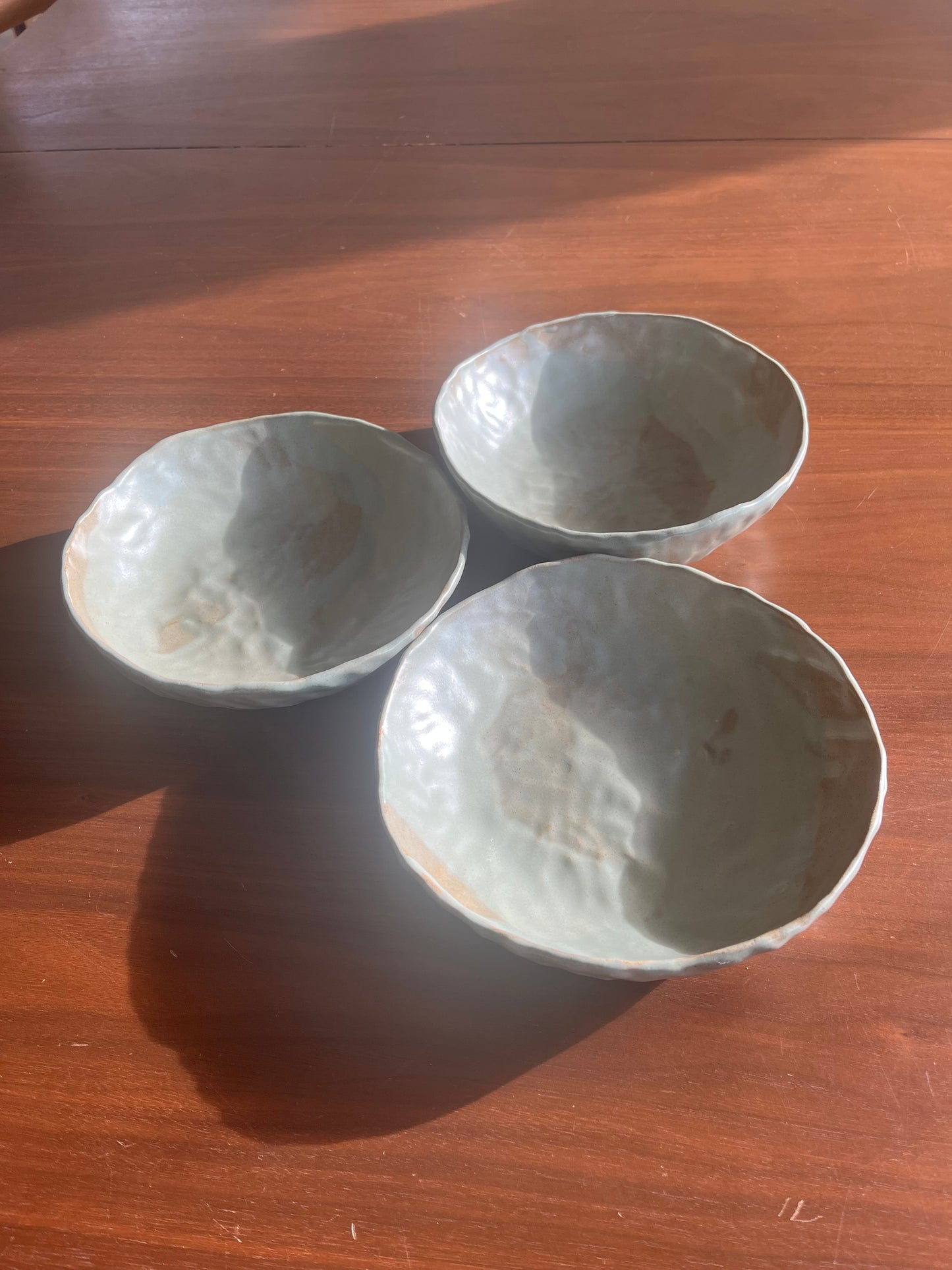 Lot de 3 assiettes creuses, Cora