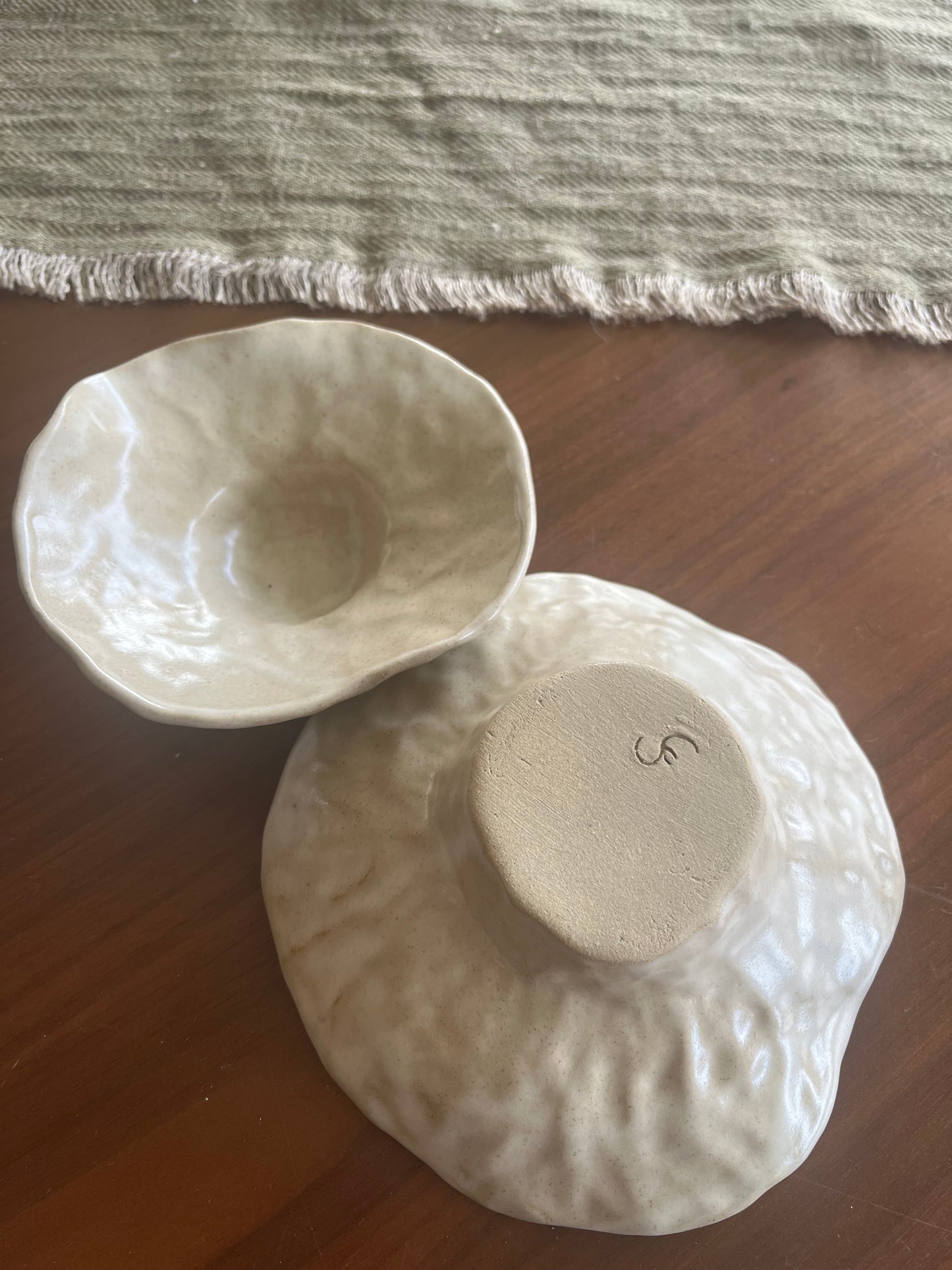 Lot de 2 coupelles fleur, Cora