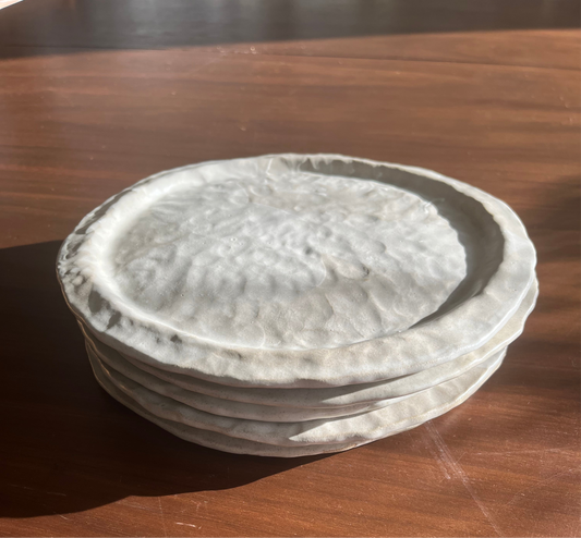 Cora - Vaisselle - 5 Assiettes Crème
