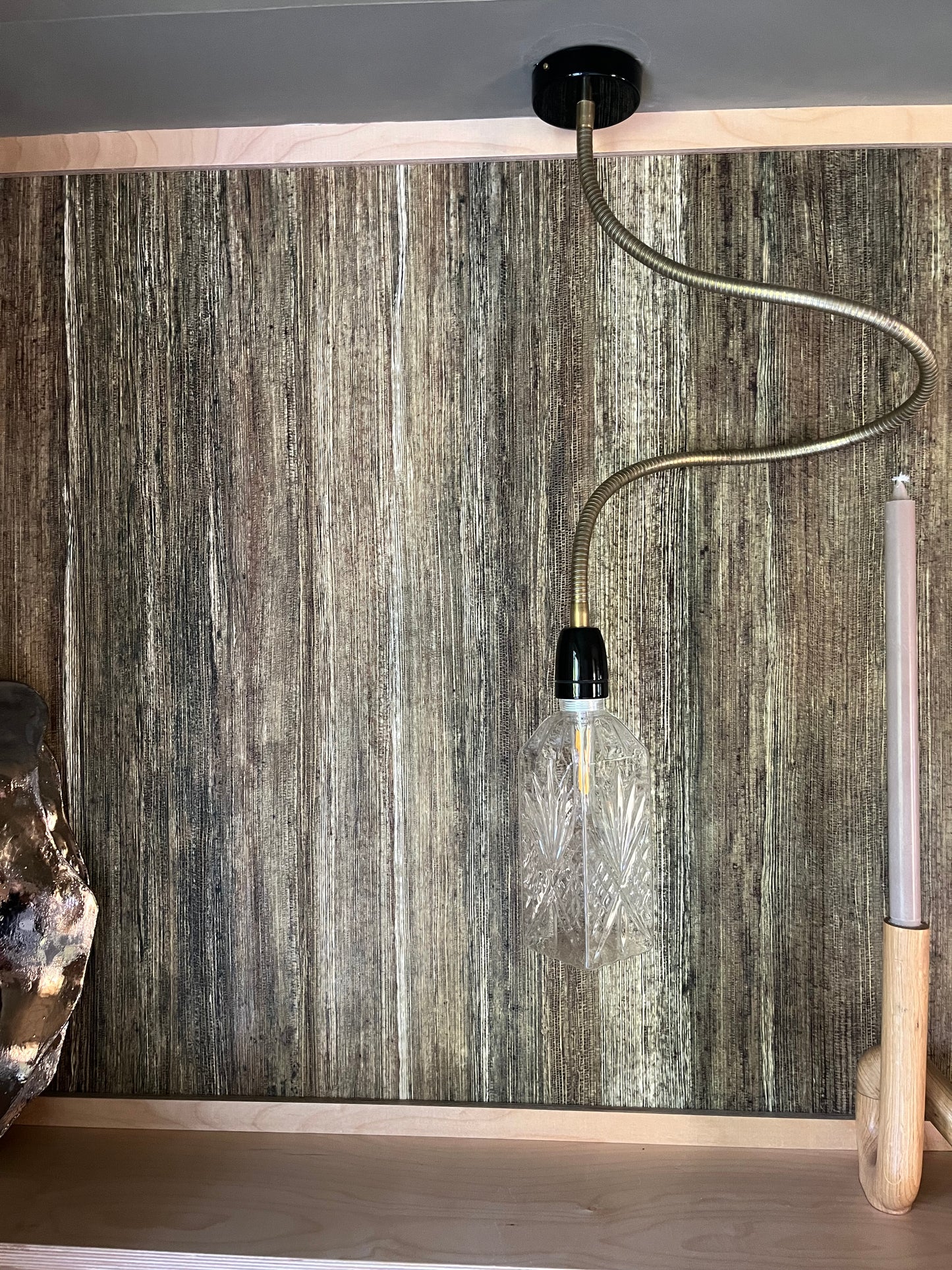 Modèle d'expo. Lampe à bras flexible en porcelaine et métal - Zangra