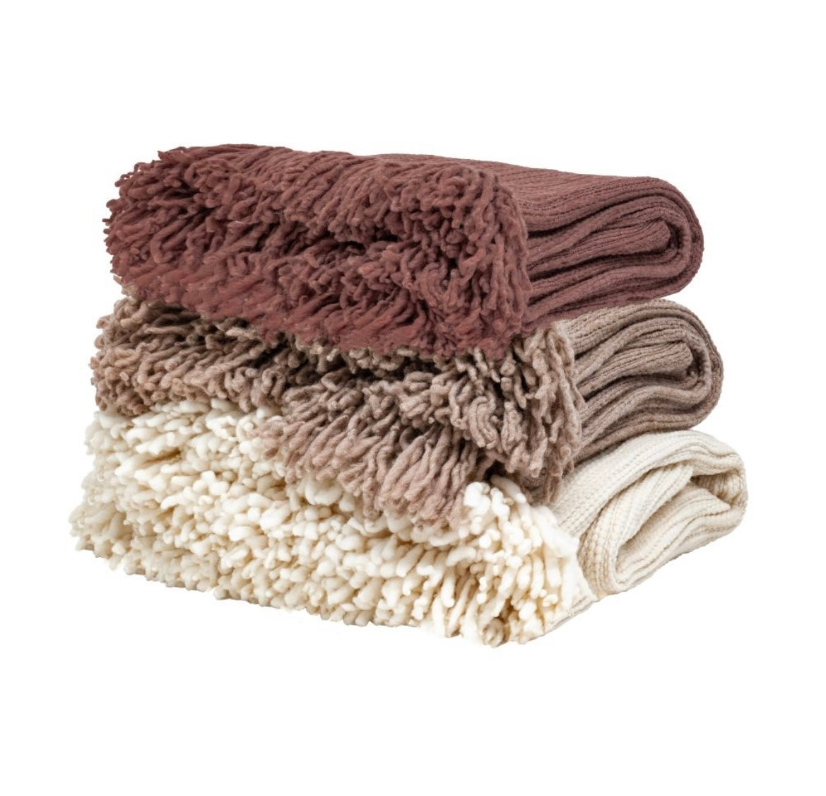 Plaid frangé en laine MURMURE - Bed and Philosophy