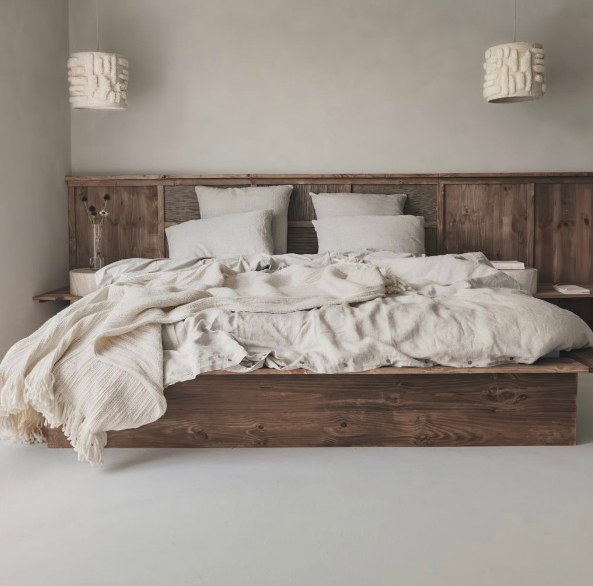 Plaid frangé en laine MURMURE - Bed and Philosophy