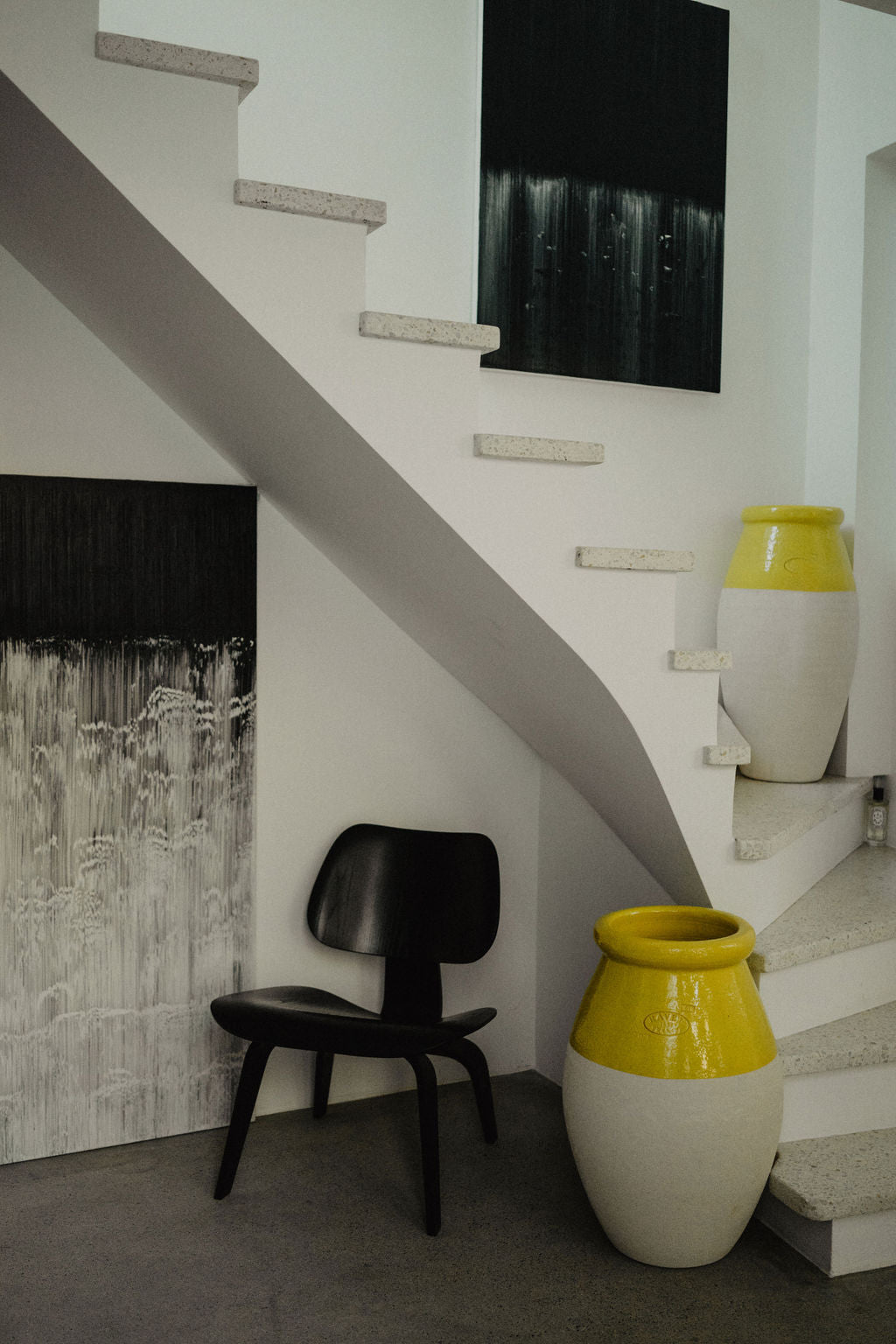 Jarre XL piriforme Jaune Soleil Ravel