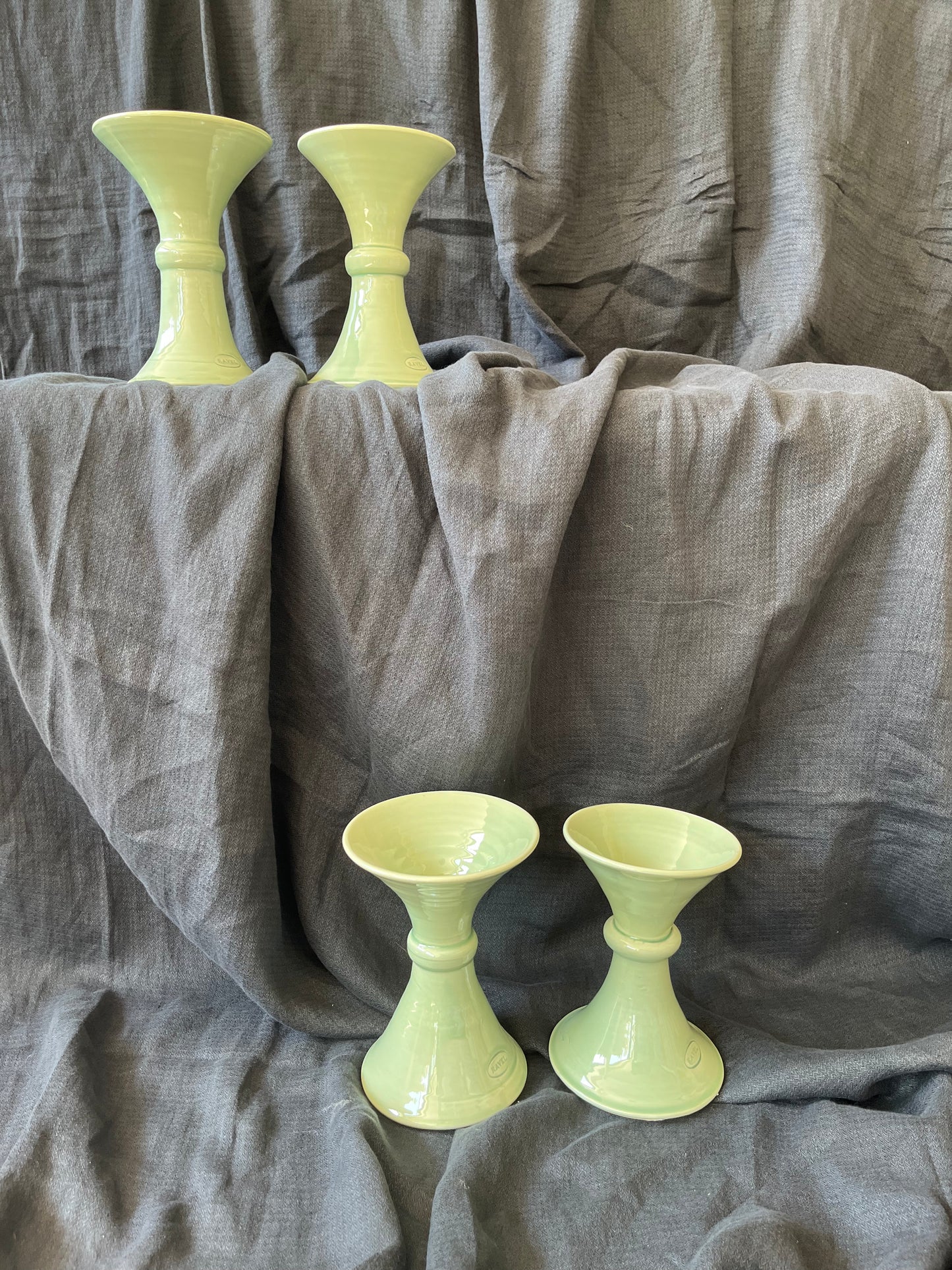 Lot de 2 Bougeoirs Céladon - Ravel