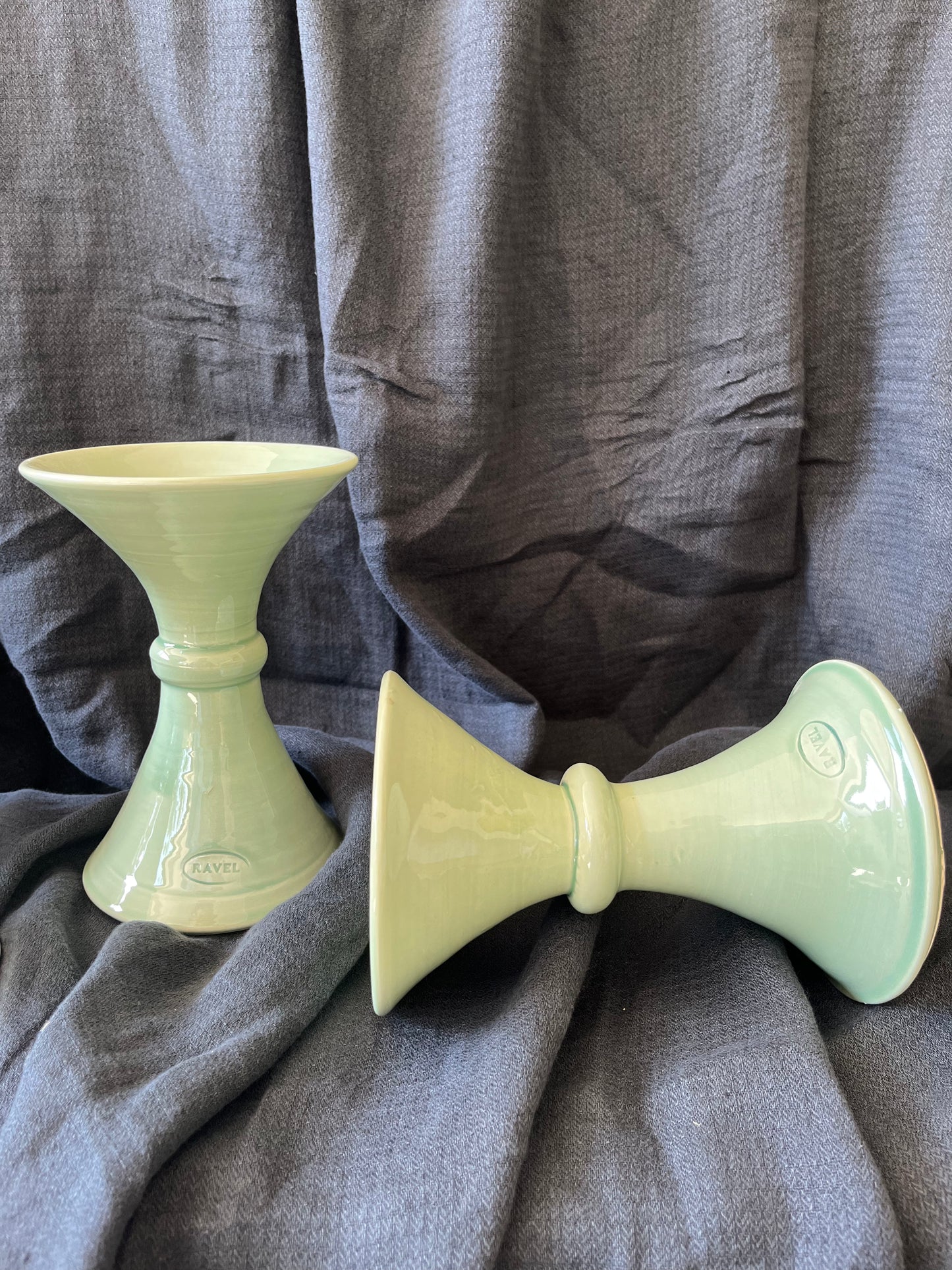 Lot de 2 Bougeoirs Céladon - Ravel