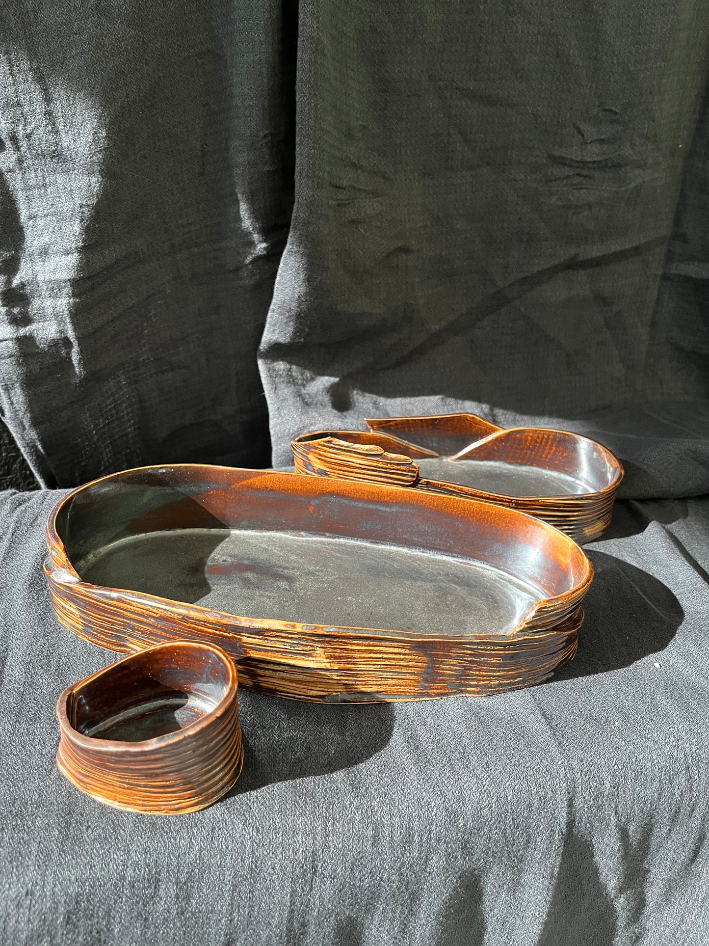 Lot de 3 plats gigognes - Anne Kurzberg