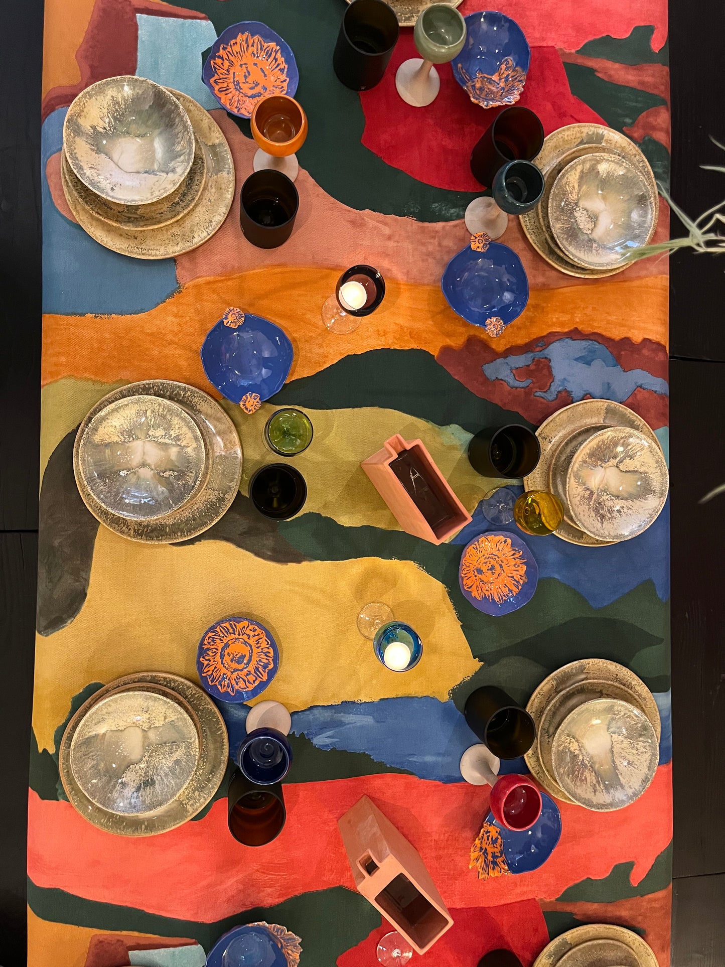 Assiettes « les lézards », Collab avec Mosselbay, pièces uniques