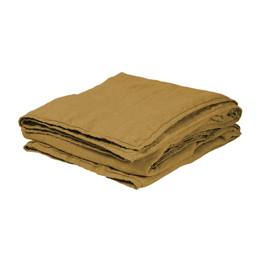 Modèle d'expo. Édredon en lin lavé PEPLUM Butternut - Bed And Philosophy