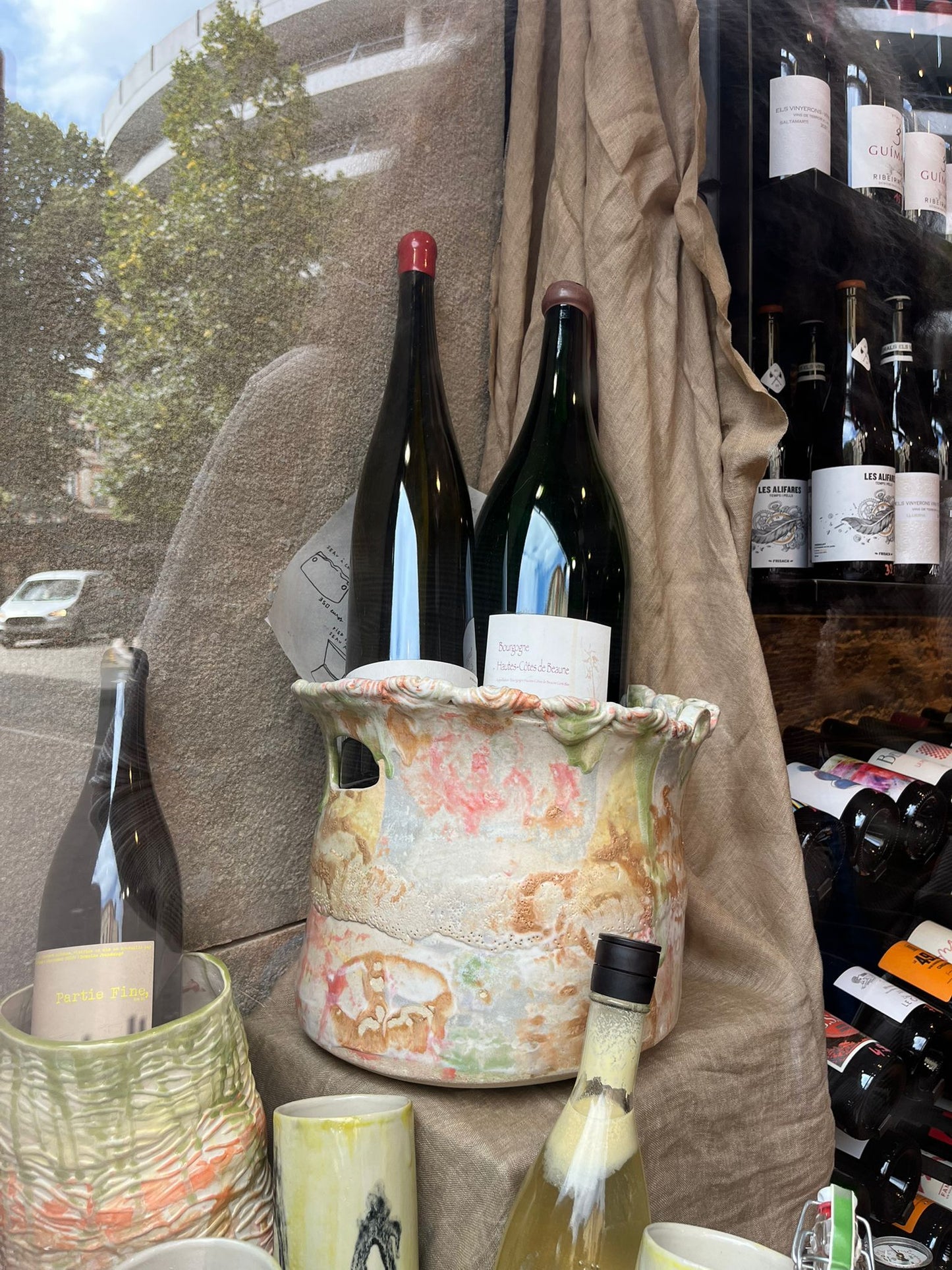 "SEAU ANTIQUE", Seau à champagne - Collab Muriel Senaux x Maison Makeba