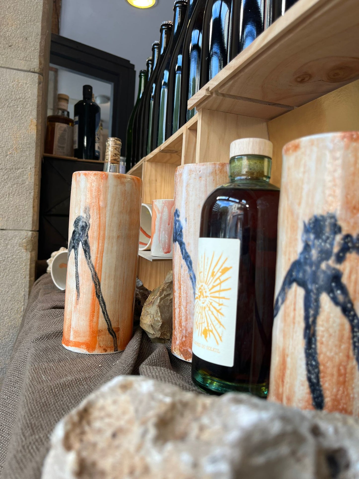 "VERRES COULANTS-LUISANTS", Verres à orangeade - Collab Florence Dary x Maison Makeba