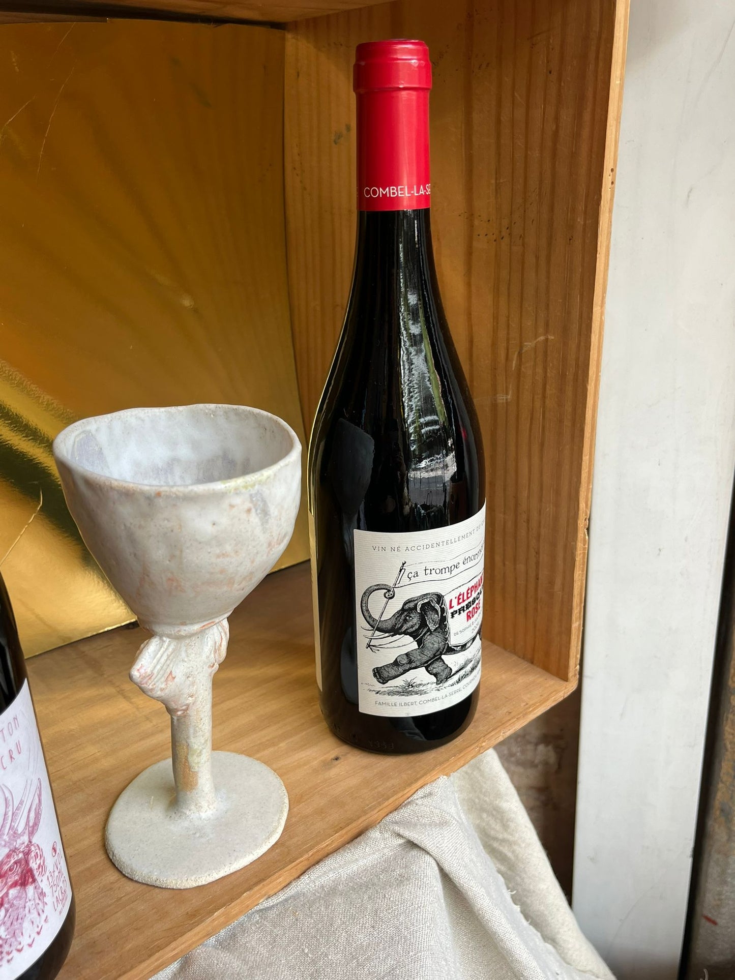 "VERRES ANTIQUES", Verres à pied - Collab Muriel Senaux x Maison Makeba
