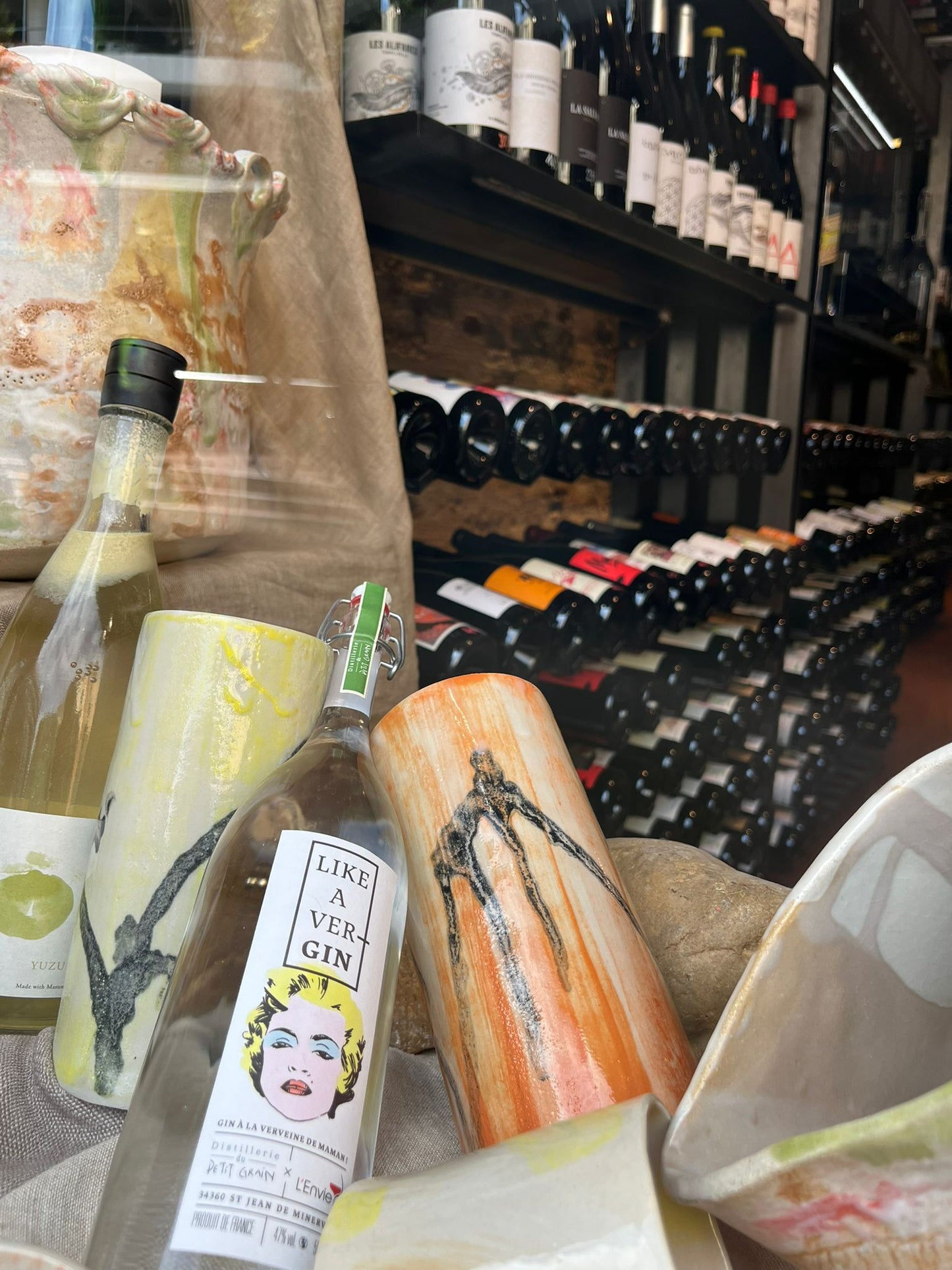 "VERRES COULANTS-LUISANTS", Verres à orangeade - Collab Florence Dary x Maison Makeba