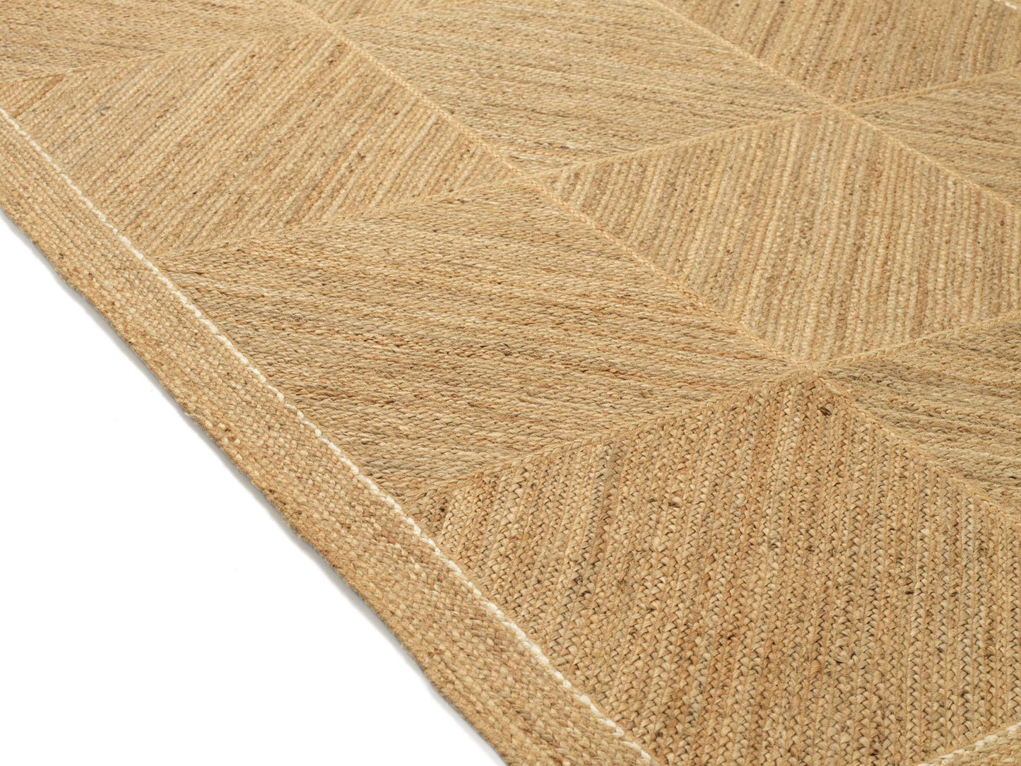 Tapis COYOACAN en jute tressé avec dossier coton- Élitis