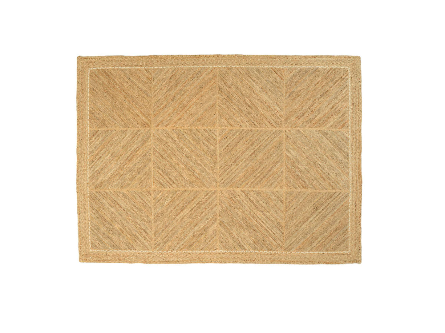 Tapis COYOACAN en jute tressé avec dossier coton- Élitis