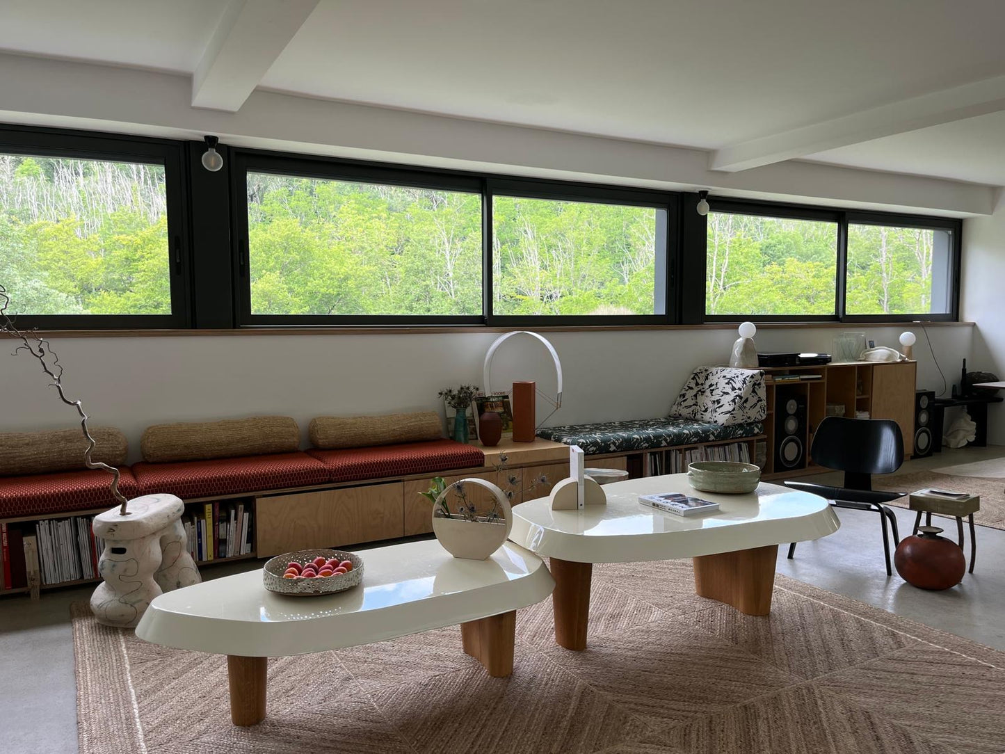 Tabouret vase-jarre avec son capuchon plateau - Collab Maison Makeba x MR Céramique