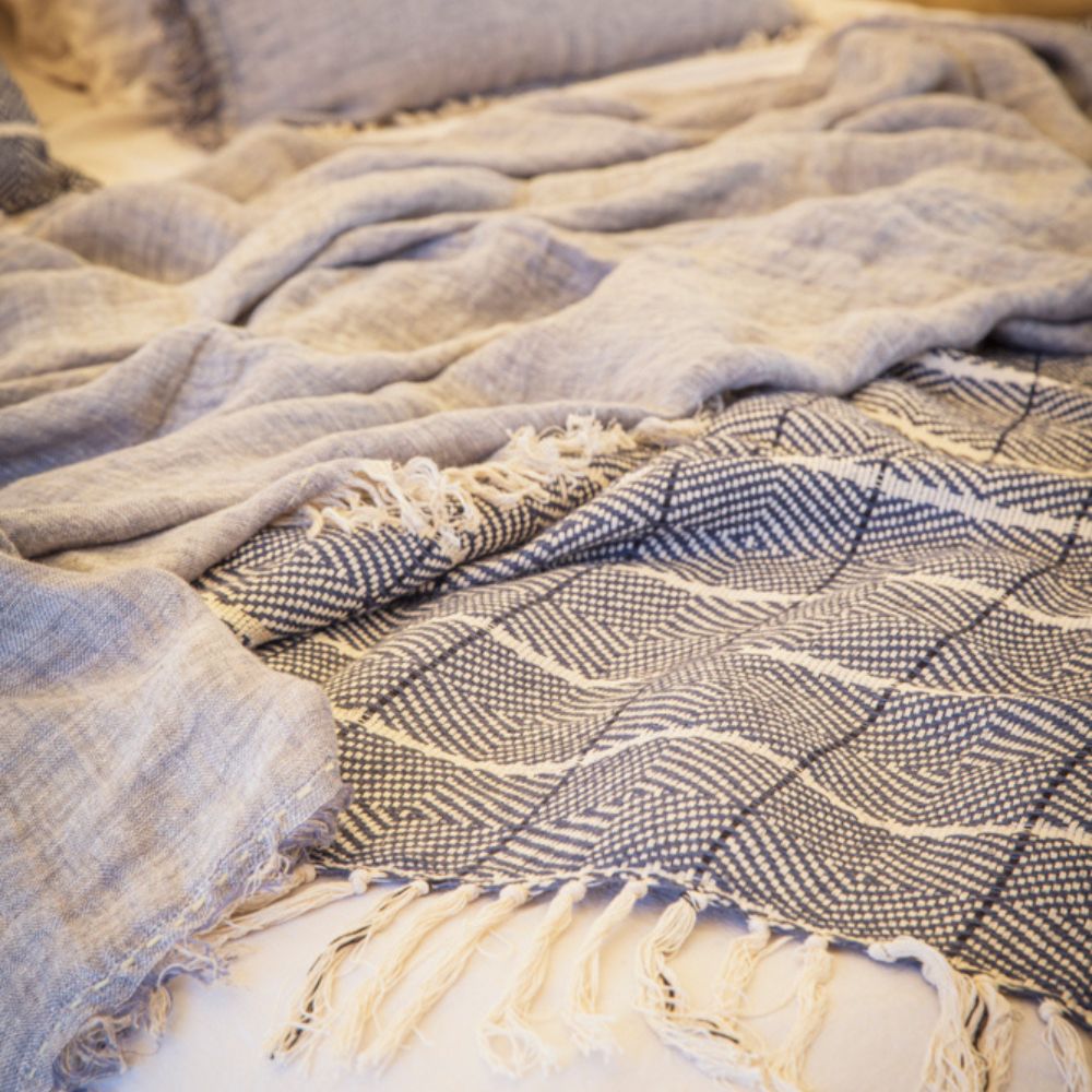 Modèle d'expo. Ensemble - Plaid et 2 Housses de Coussin - Bed And Philosophy