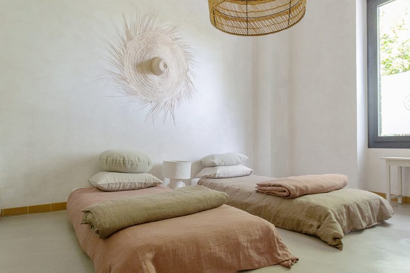 Parure de lit en lin Bed and Philosophy Saw Palmetto