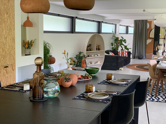 Set de table Hanoï Charbon de Bed and Philosophy - modèles d’exposition