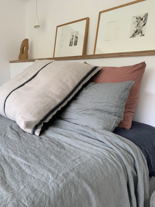 Parure de lit en lin Bed and Philosophy Saw Palmetto