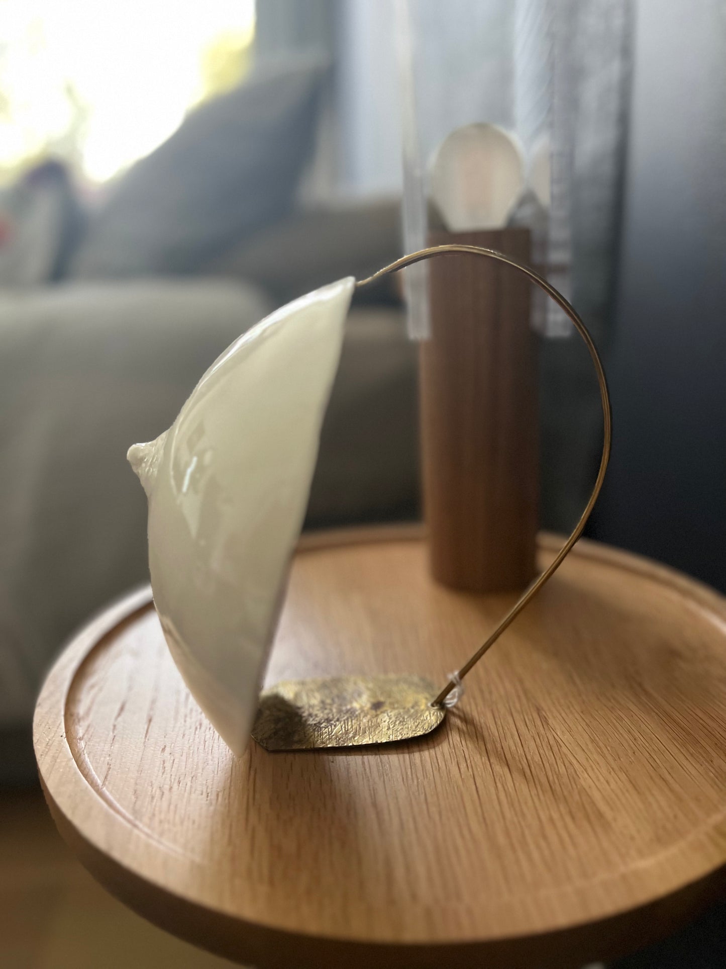 Photophore Desseins porcelaine blanche Jordane Somville