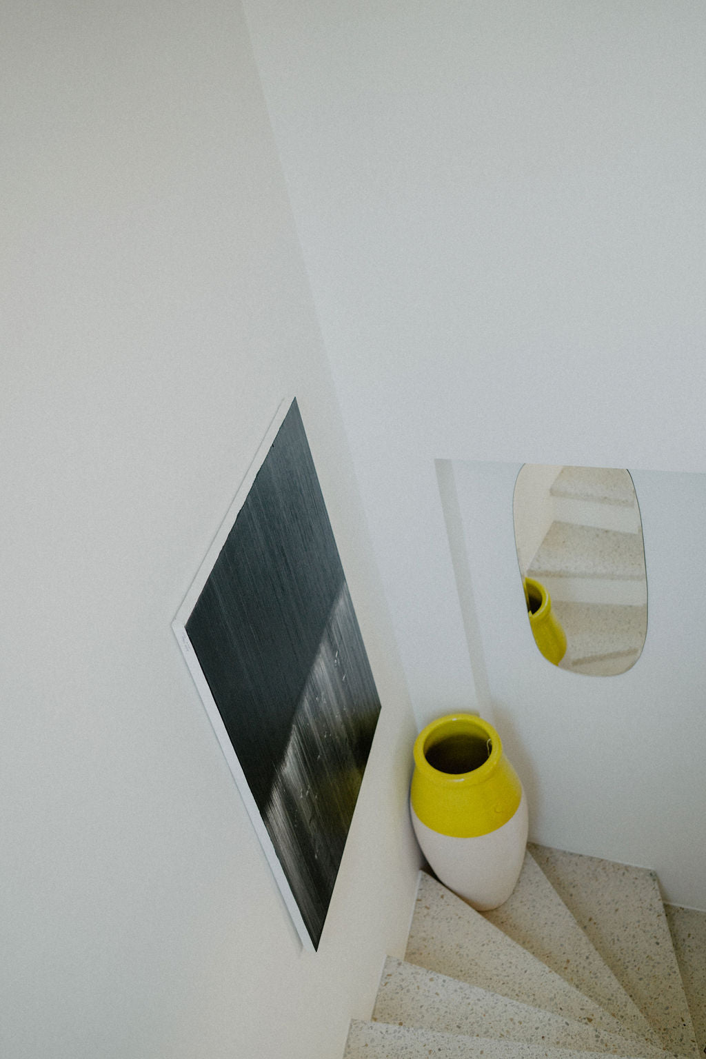 Jarre XL piriforme Jaune Soleil Ravel
