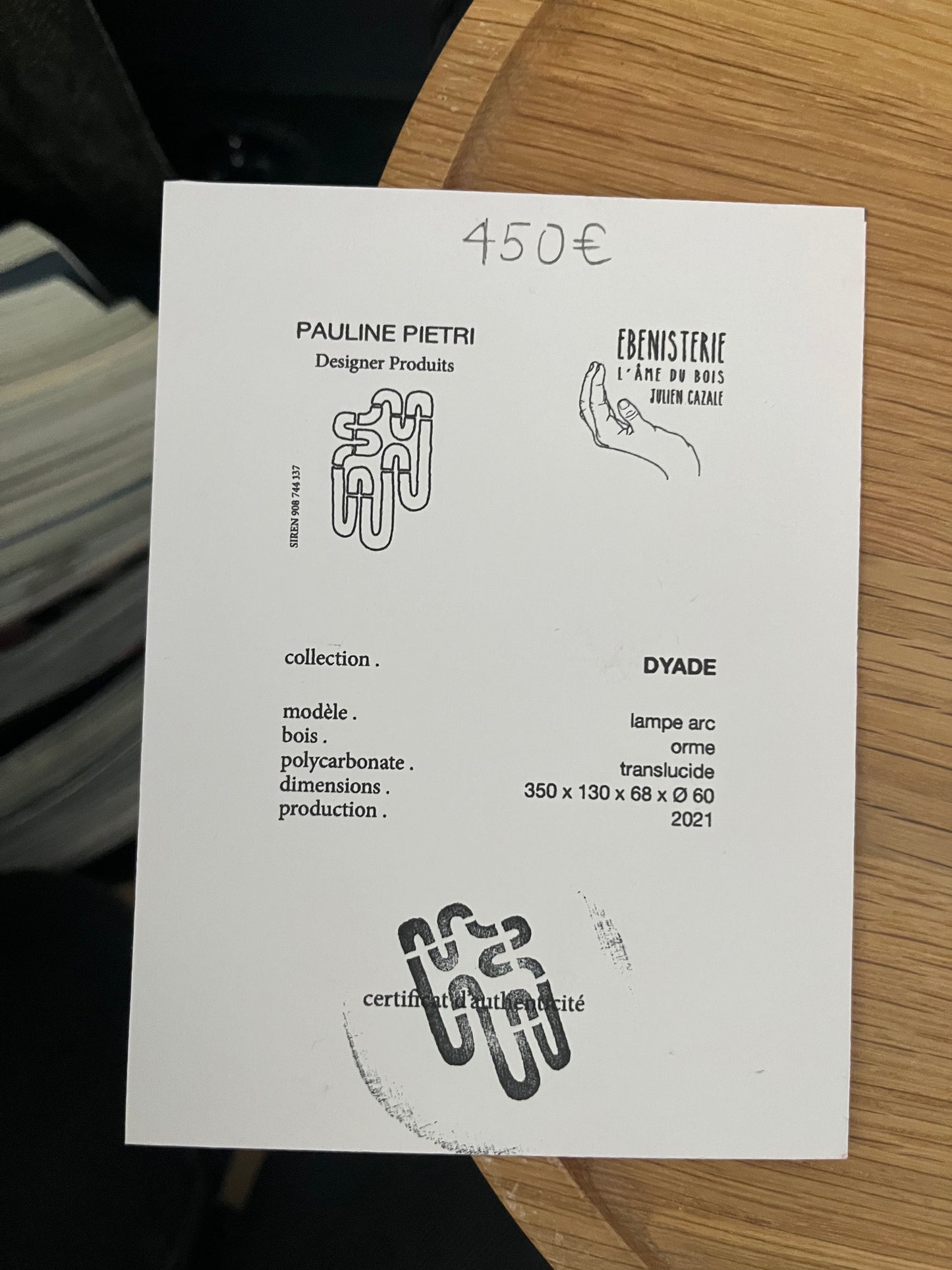 Pauline Pietri - Lampes - DYADE