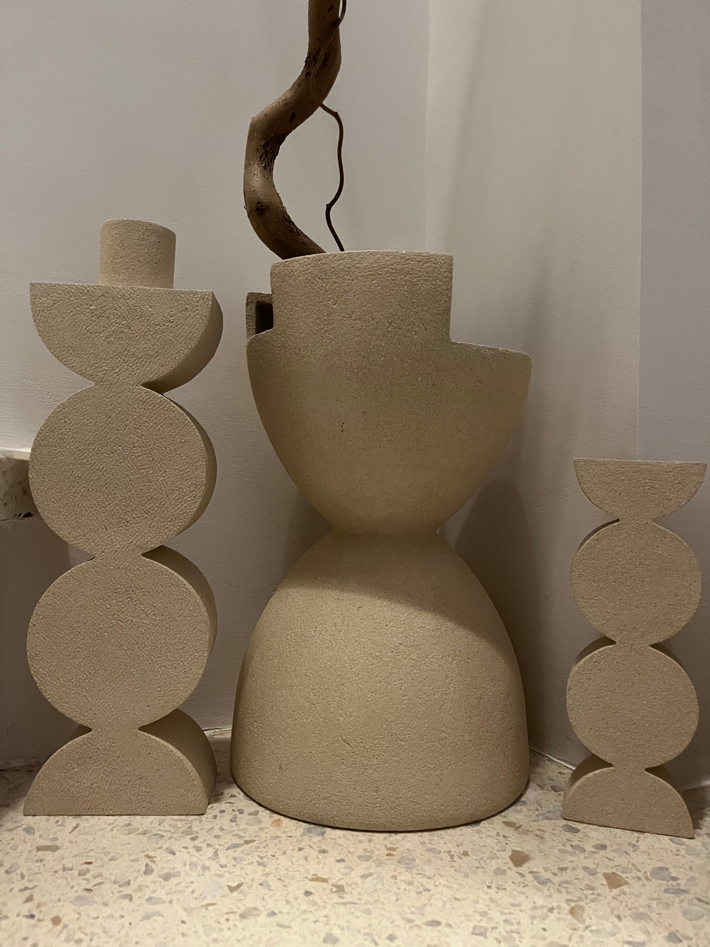 Céramiques Lucia. Bougeoirs VELAS. Fait main. Pièces uniques.