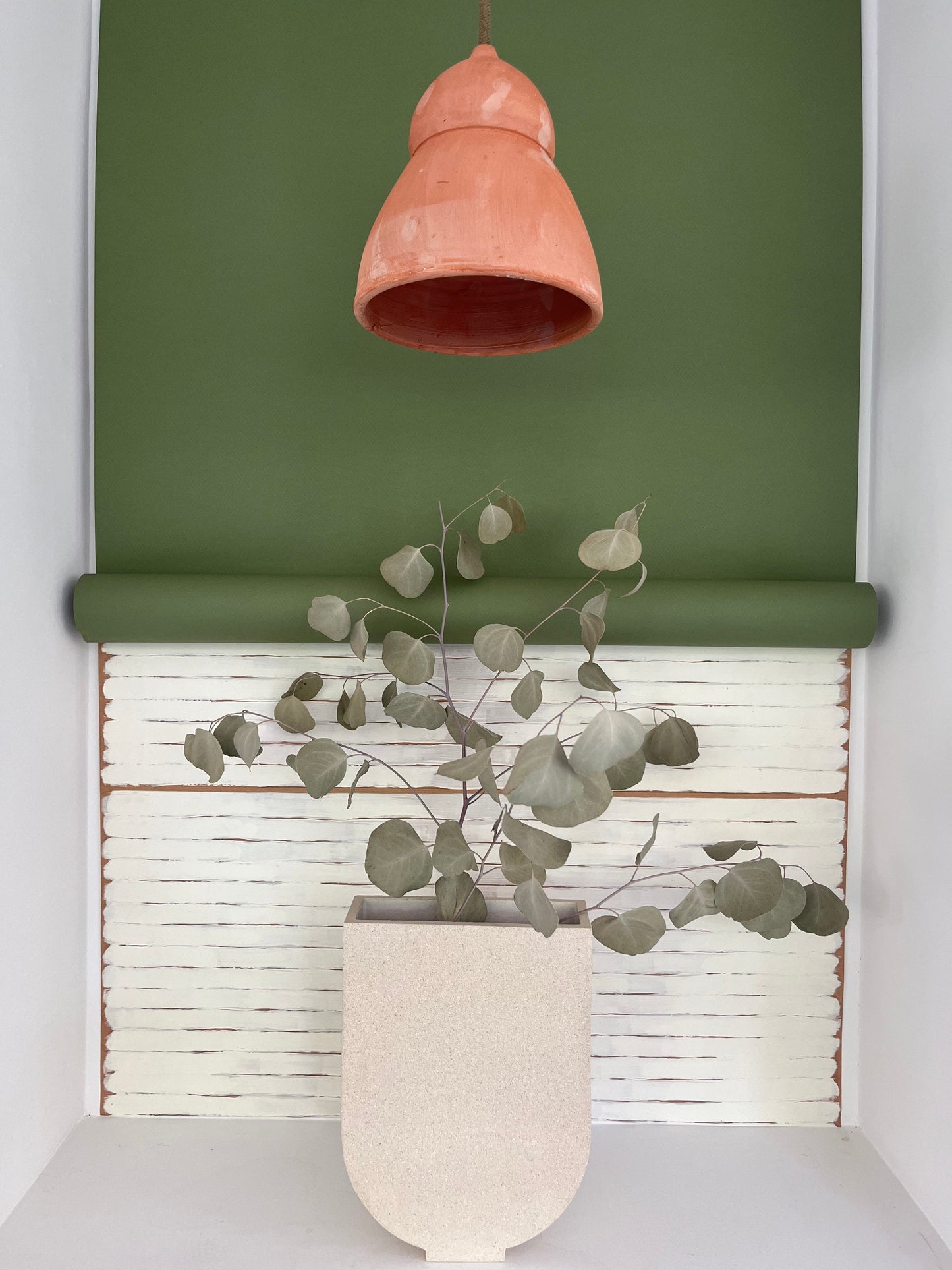Céramiques Lucia. Vase U. Fait main. Pièce unique.