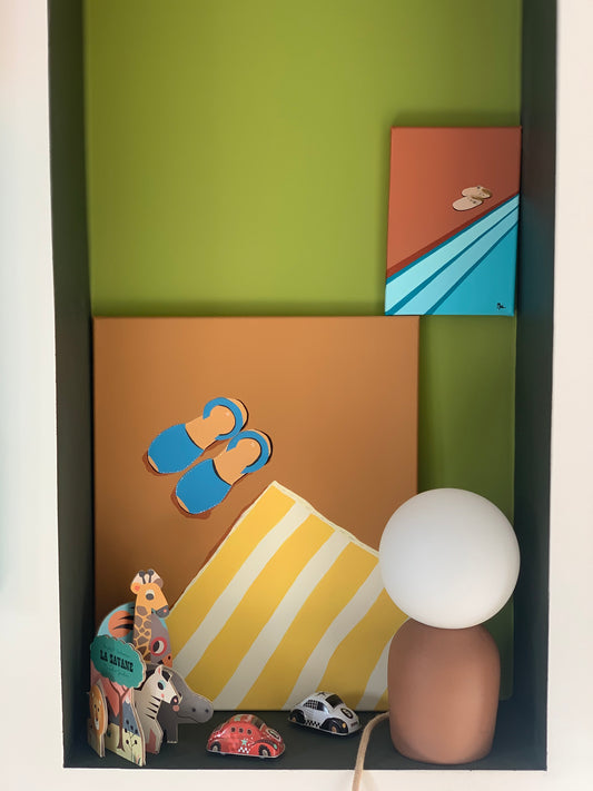 Modèle d’expo. FAT DEDEE châtaigne lampe à poser