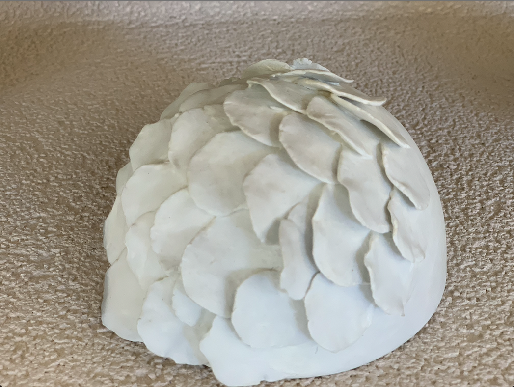 Petites céramiques blanches roses Atmosterres Hannah André