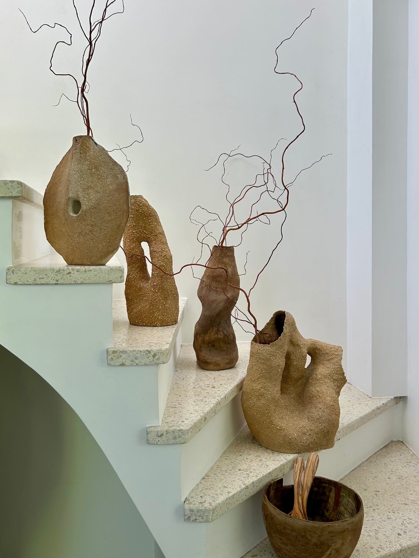 Thaïs Loret - Sculpture/Vase - Grés Mélangé Brut et Chamotté