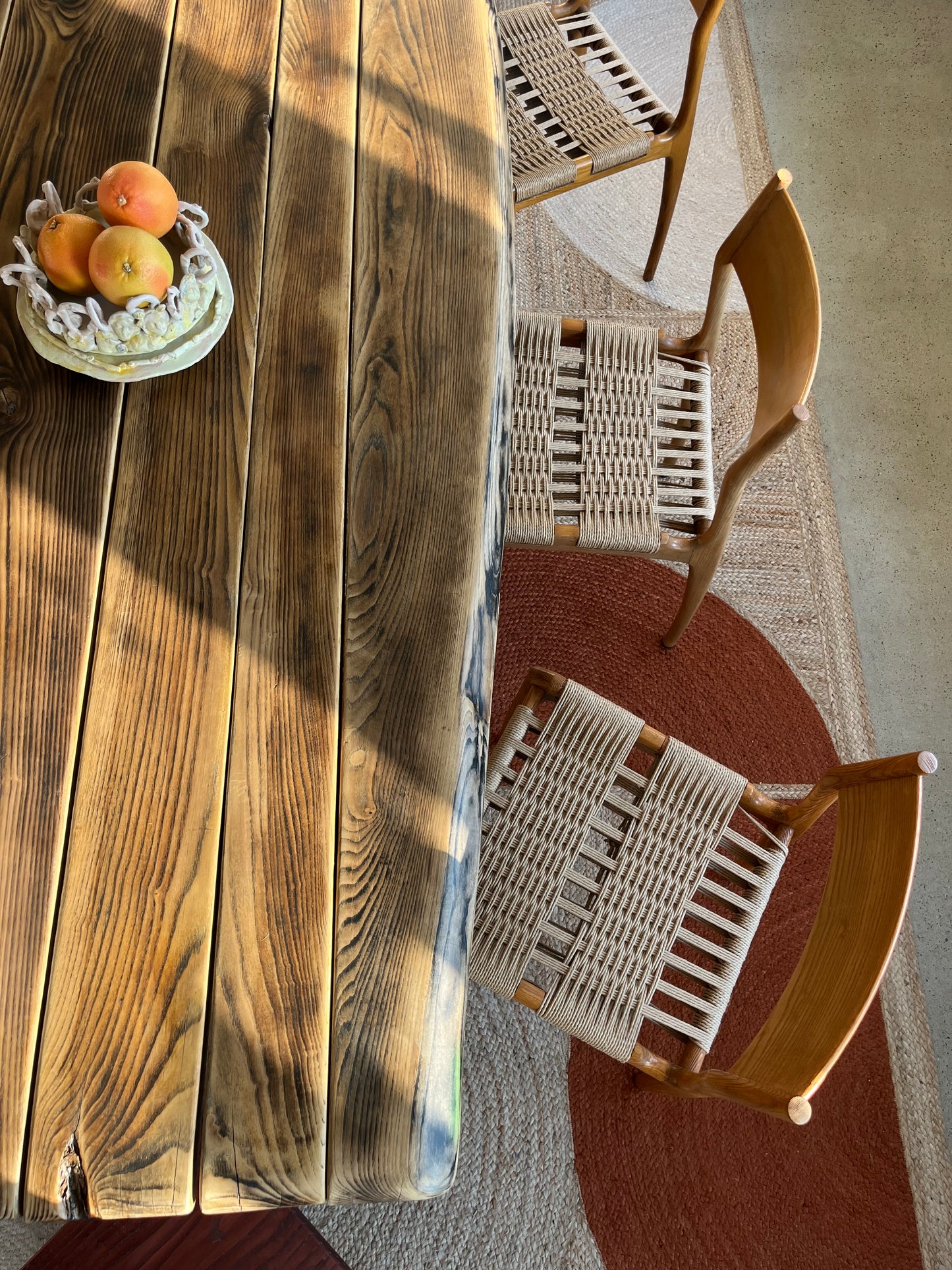 Table Torii effet Moiré Collab LouisLeCharpentier x Maison Makeba