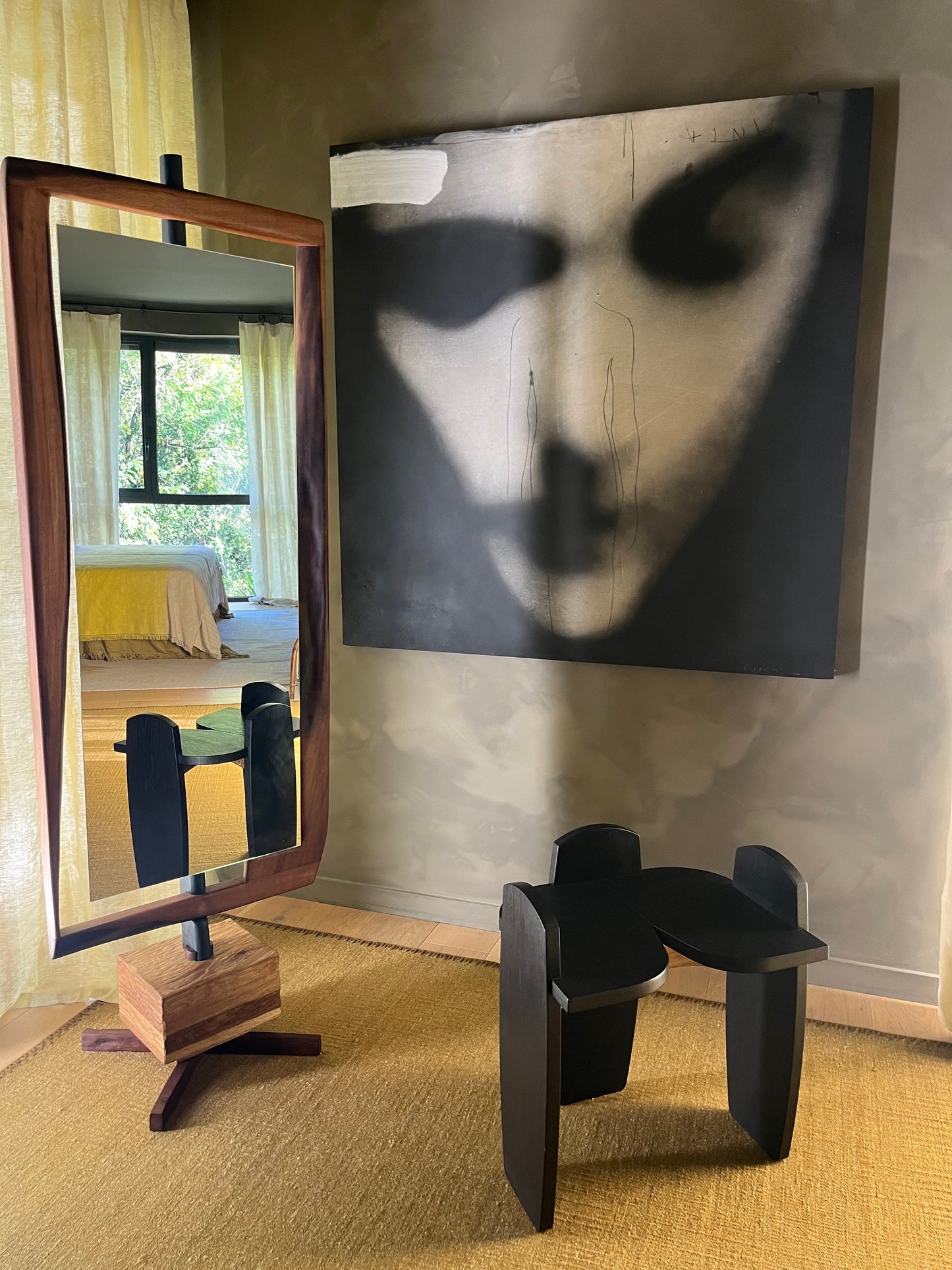 Tabouret Arfeux - bois design – Petit tabouret artisanal bois massif