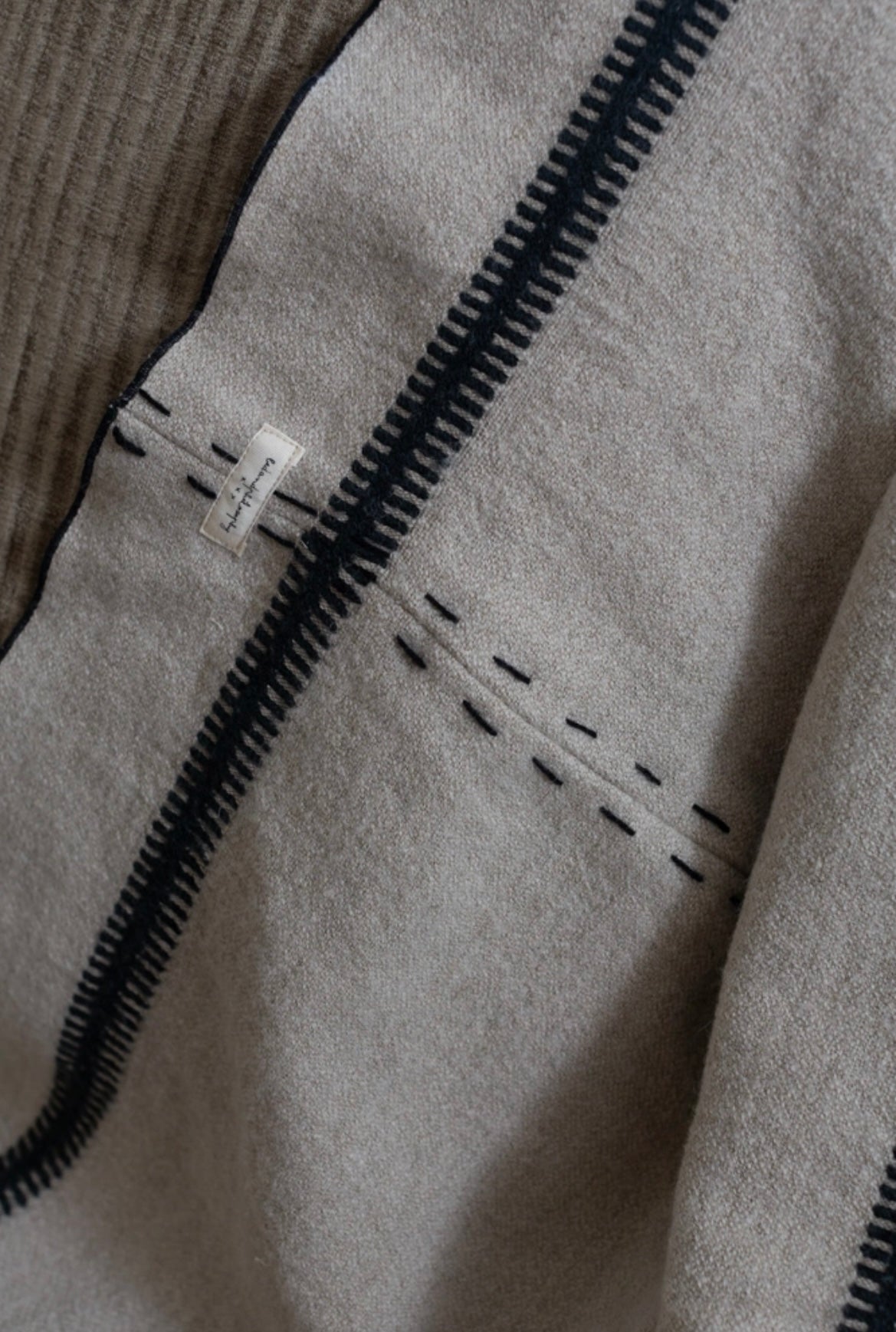 Plaid en laine et lin 100x200cm - Bed and Philosophy