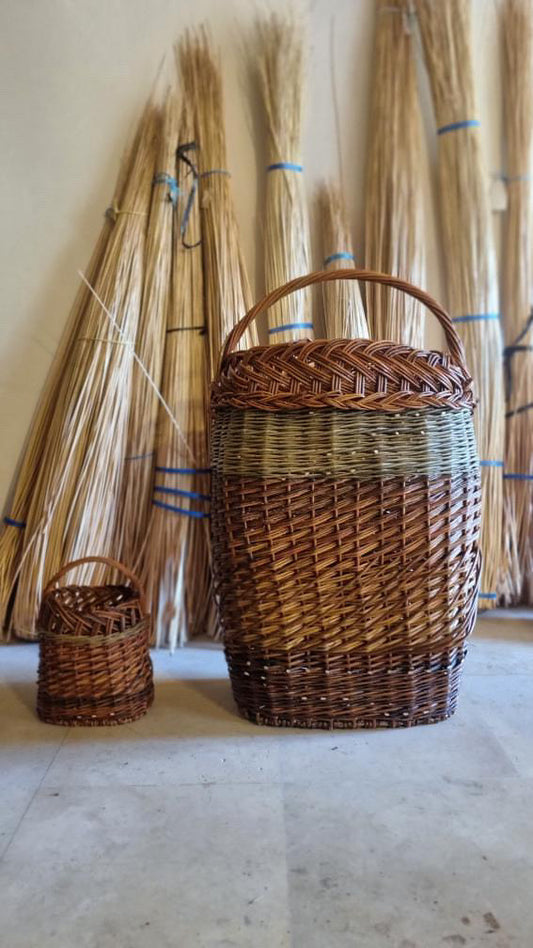 Panière La femme gigogne - Collaboration Maison Makeba & Victorine Vannerie