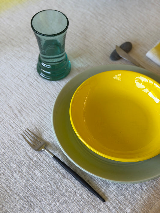 Ravel - x10 Assiettes Creuses - Jaune Soleil