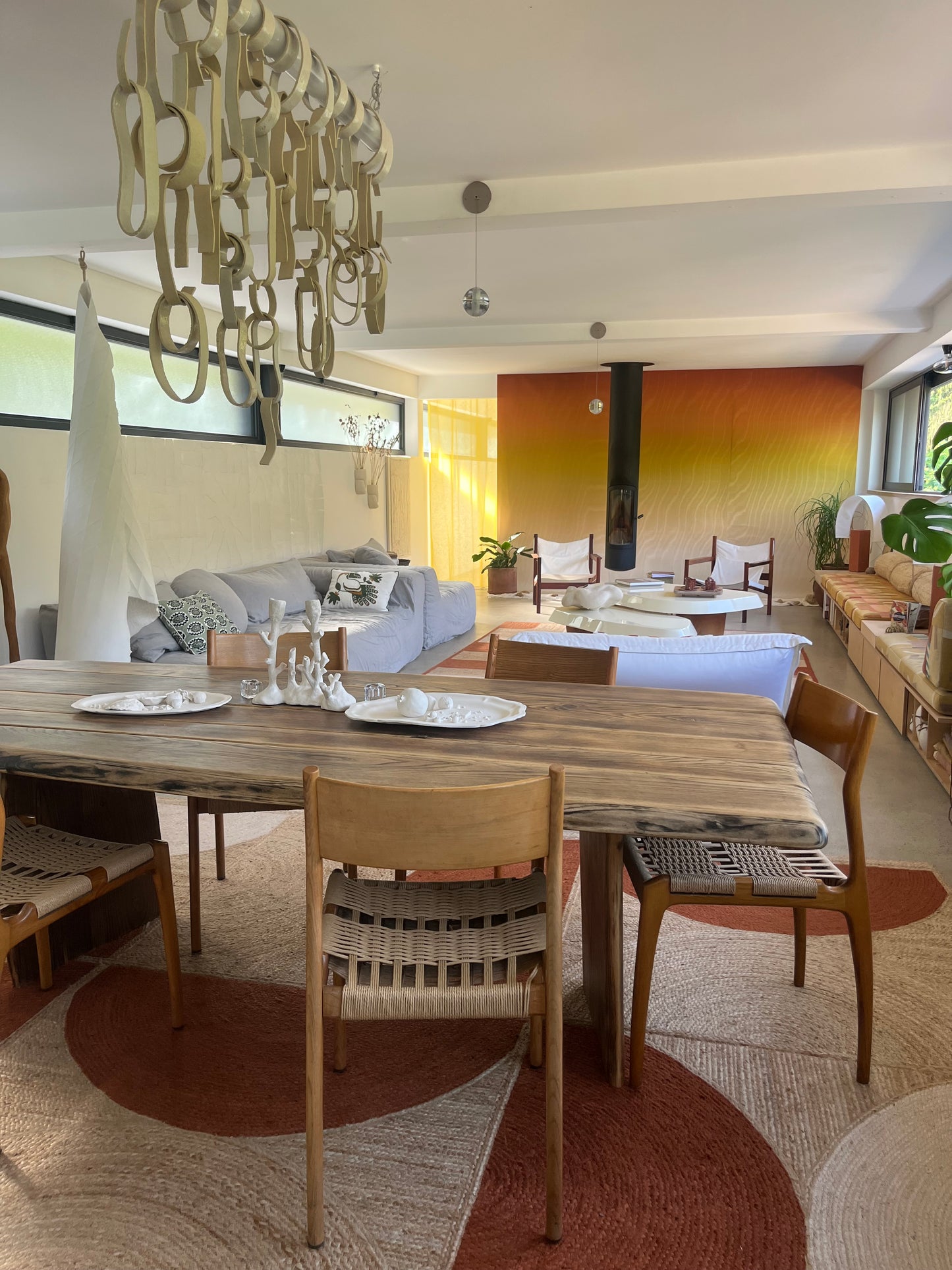 Table Torii effet Moiré Collab LouisLeCharpentier x Maison Makeba