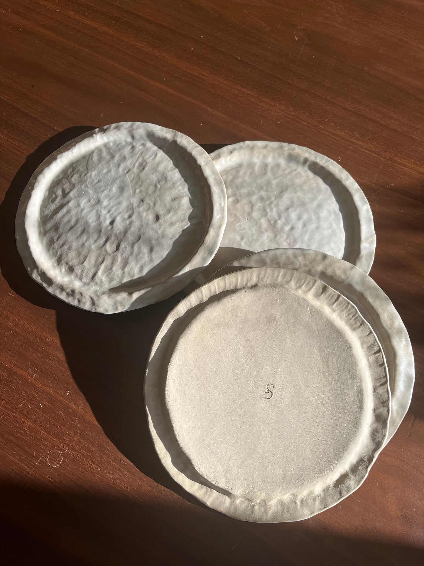 Cora - Vaisselle - 5 Assiettes Crème