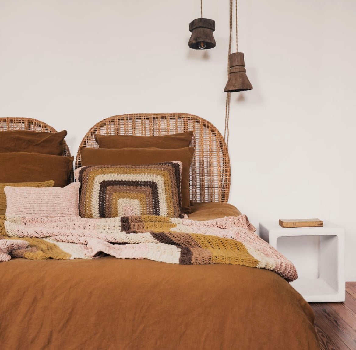 Plaid en crochet 100x200cm - Bed and Philosophy